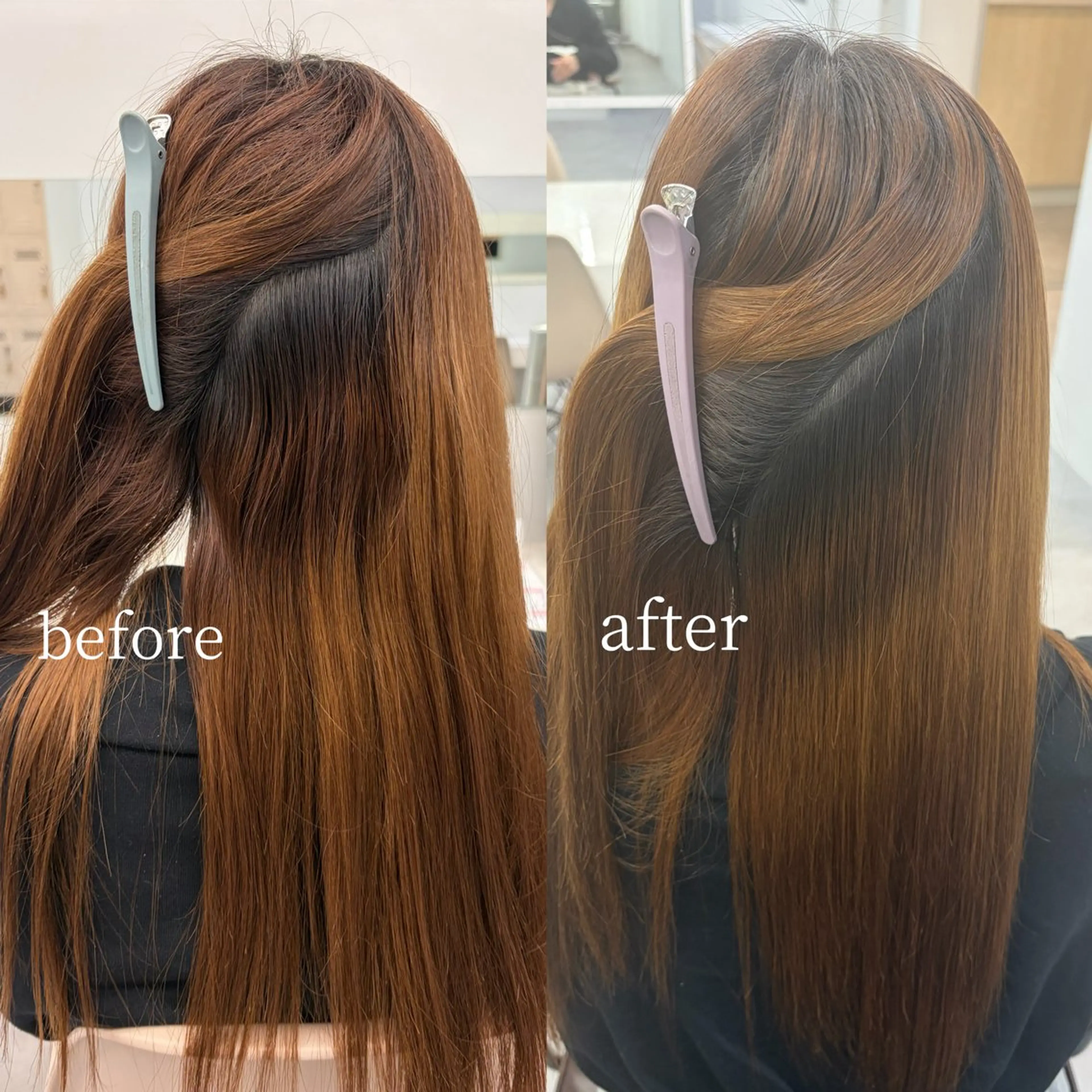 ロング 縮毛矯正 🎀miyu🎀 カラー/縮毛矯正のヘアスタイル