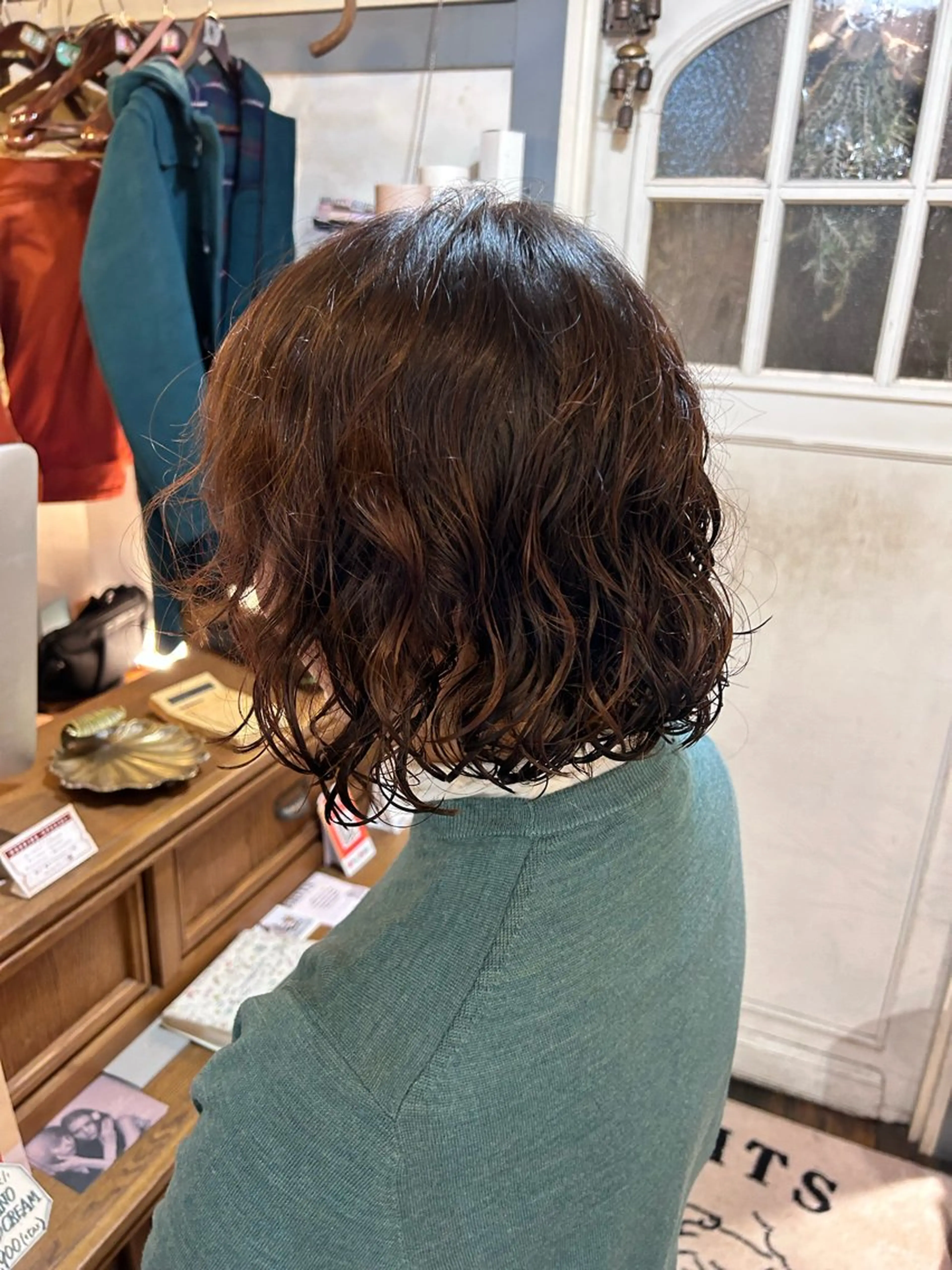 ショート パーマ カット パーマ トリートメント 清水千優/パーマ/ メンズパーマのヘアスタイル