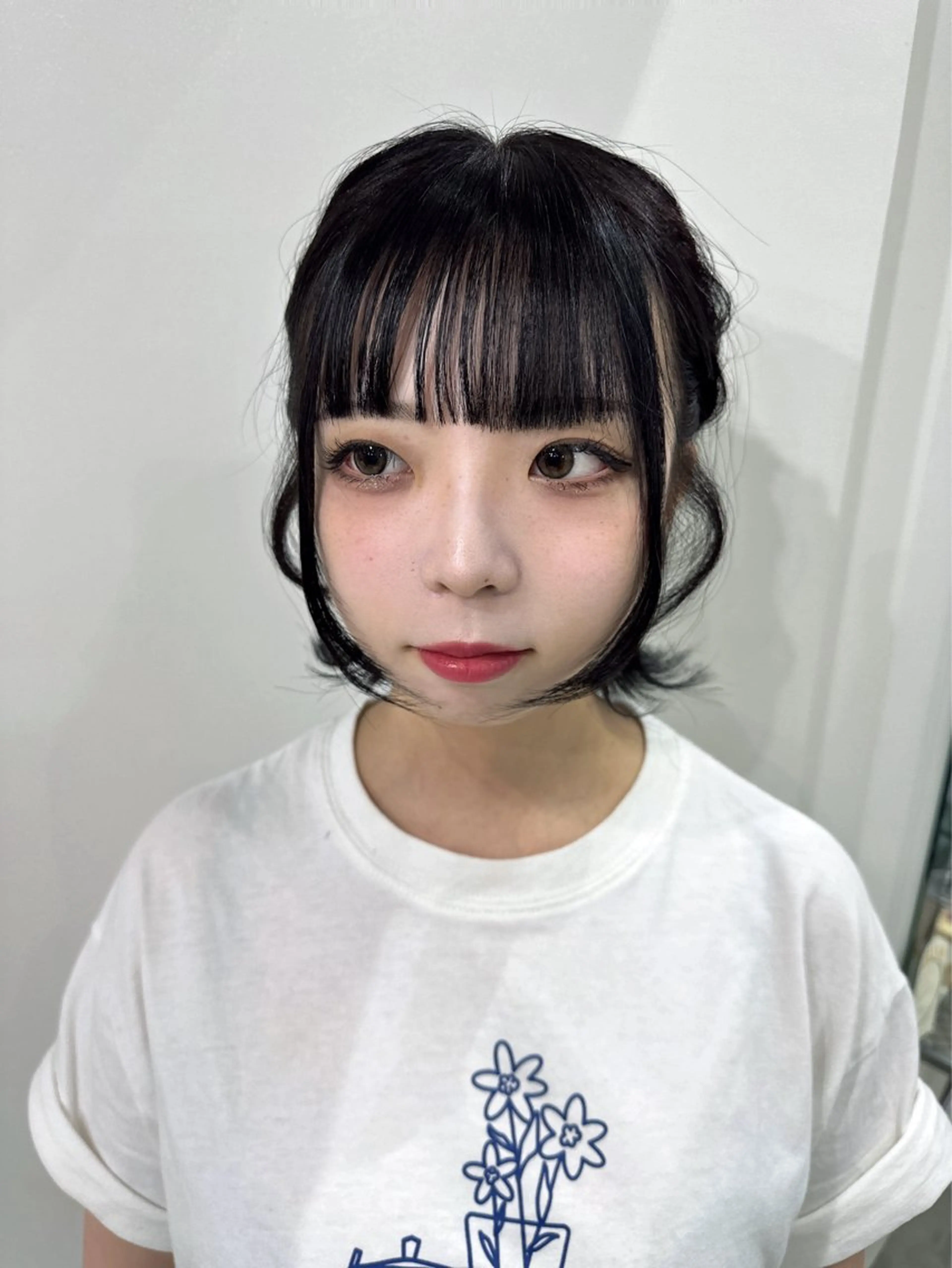 ミディアム ヘアアレンジ ヘアカラー さあや 【透け感/艶感】のヘアスタイル