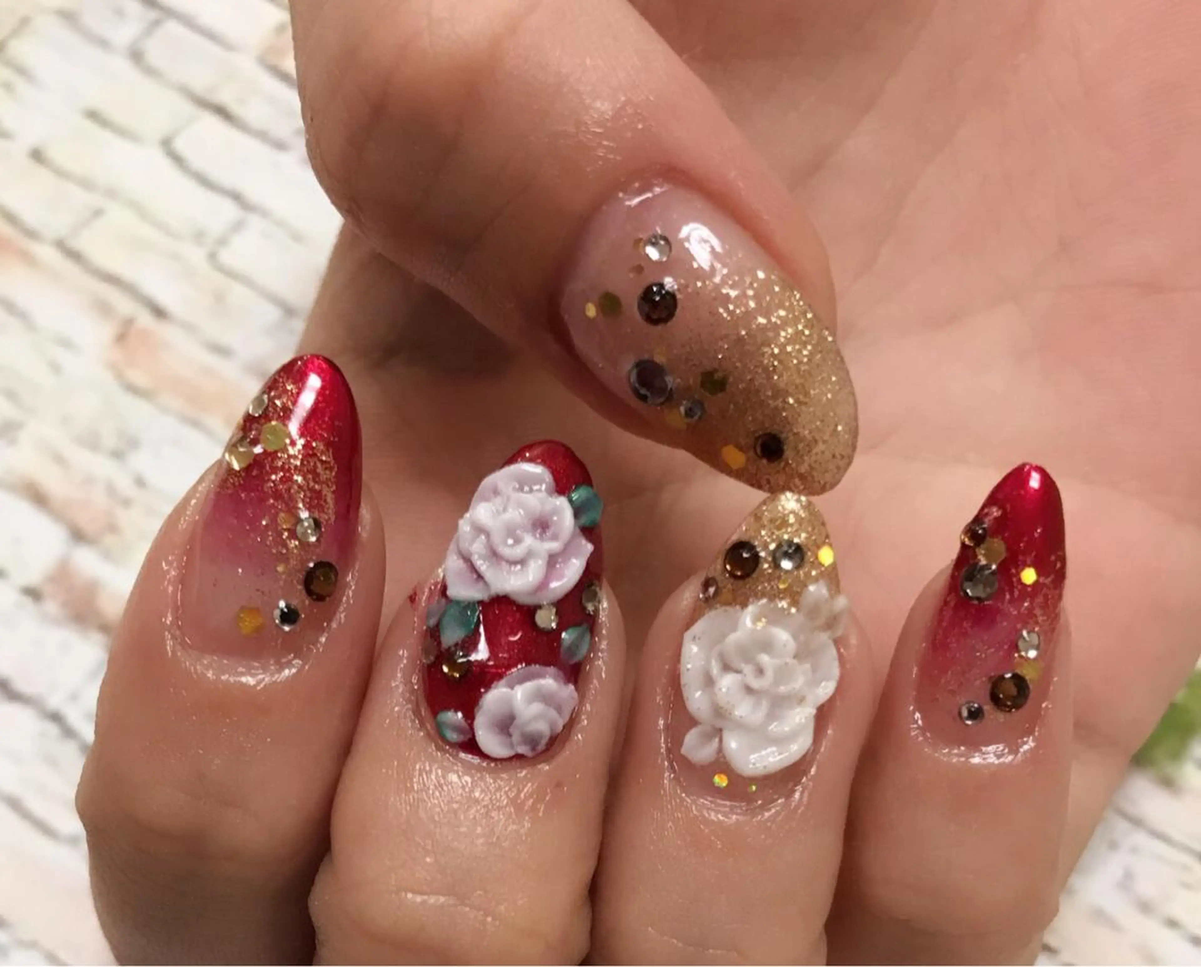 ネイル アートネイル 成人式 ハンドネイル Nail cottageのネイルデザイン