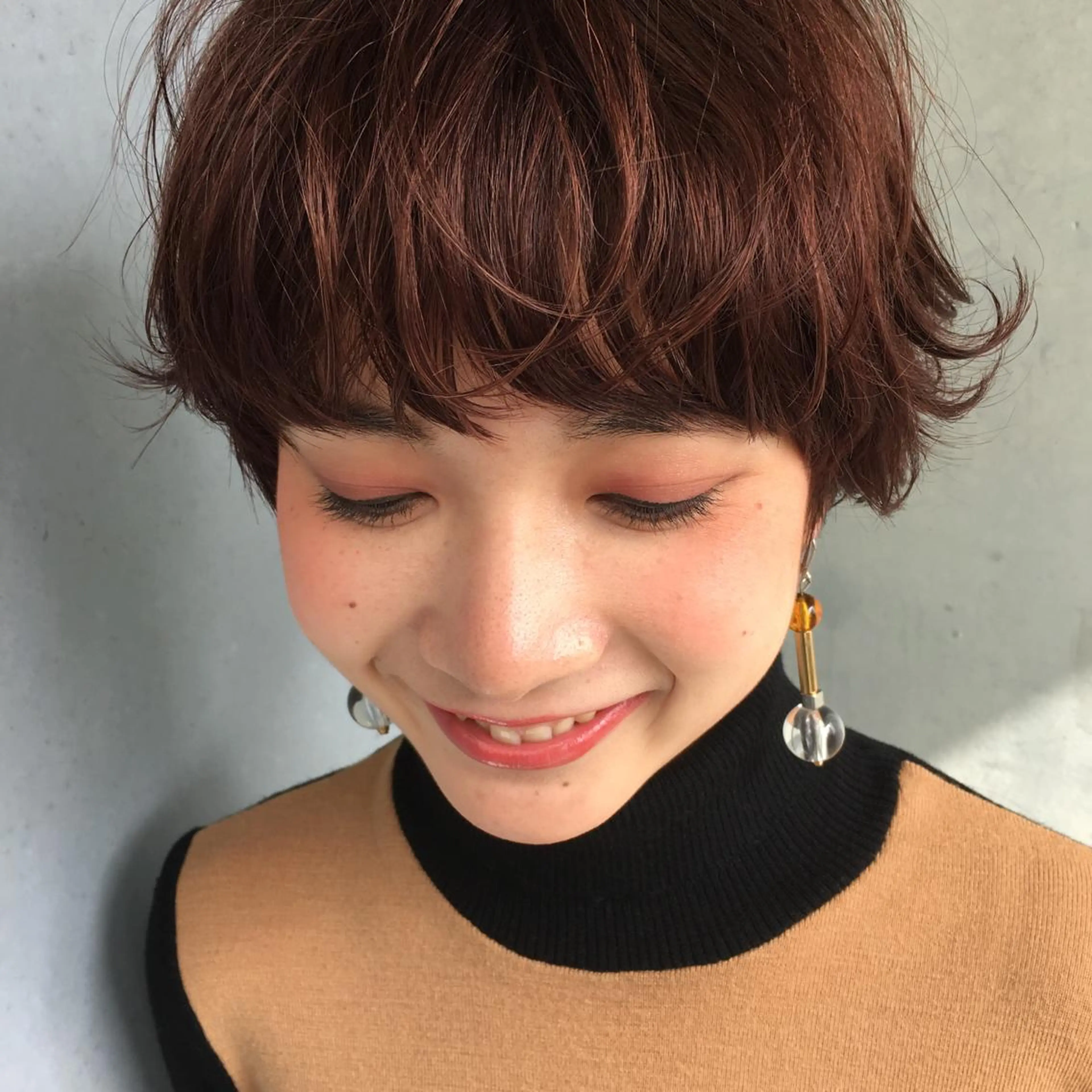 ショート カラー パーマ ショートヘア BellaDolce omotesando所属・SUZUKI KEISUKEのヘアスタイル