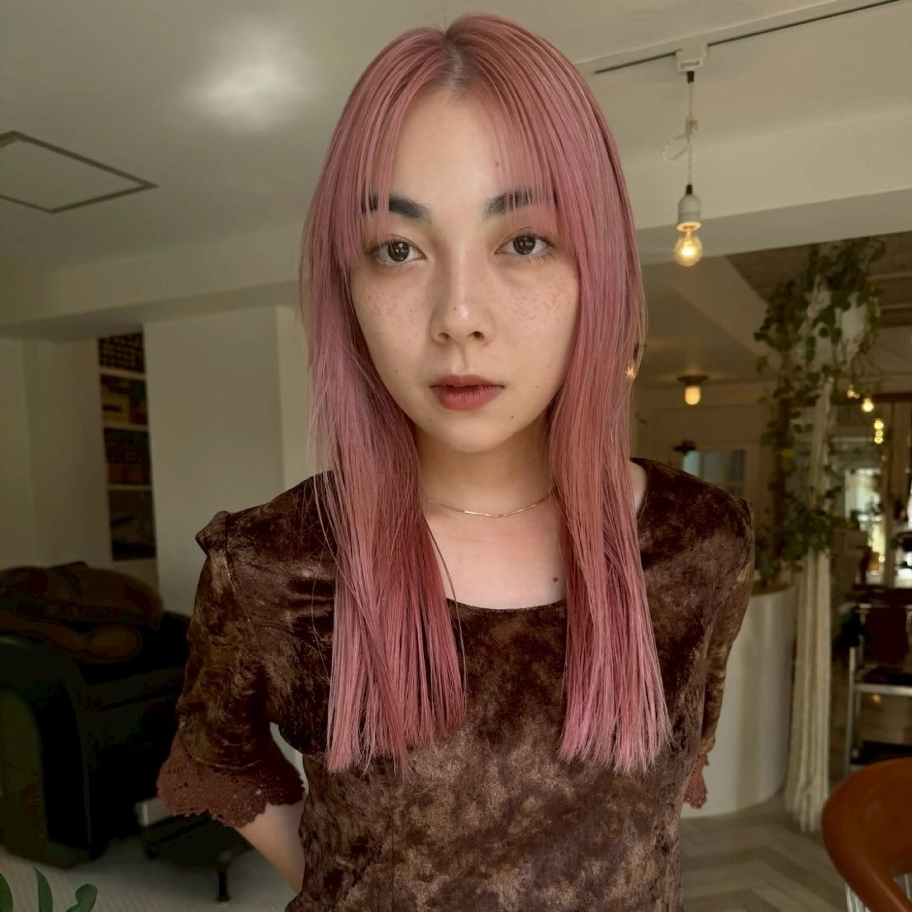 ロング カラー 升方 楓のヘアスタイル