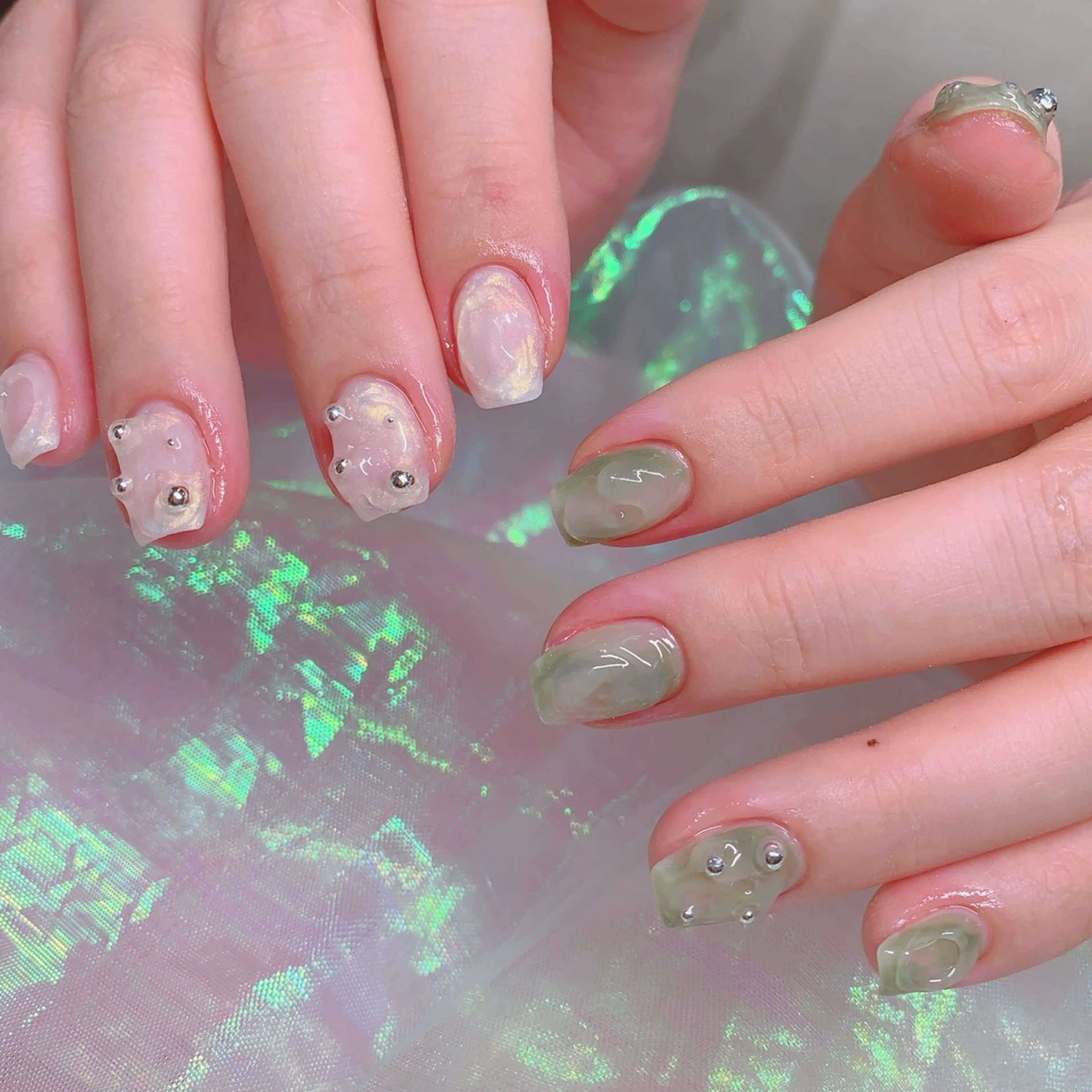 ネイル アートネイル クリアネイル フラッシュネイル フットネイル フレンチネイル インフィニティ ネイルサロンのネイルデザイン