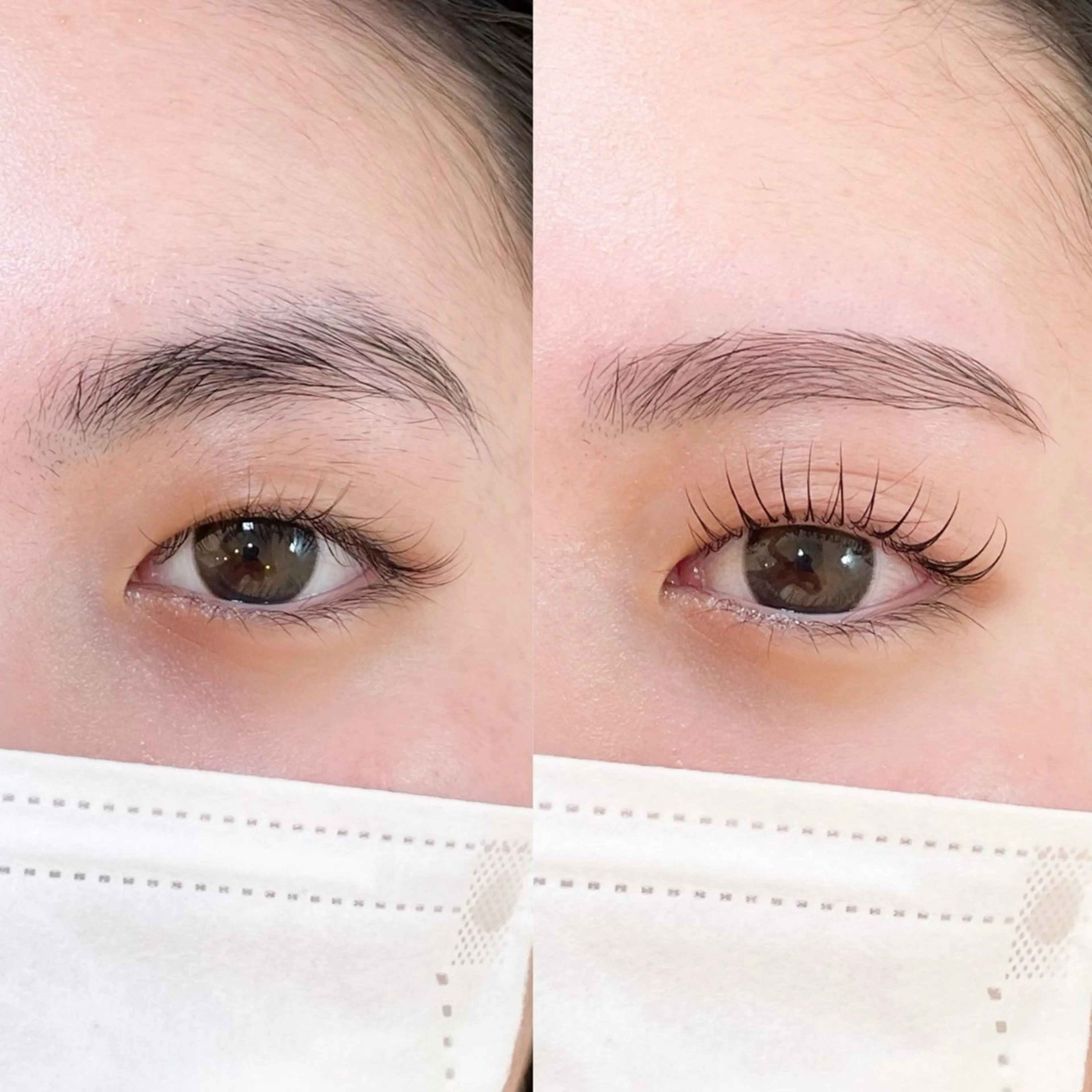 眉スタイリング×まつげパーマモデルの写真