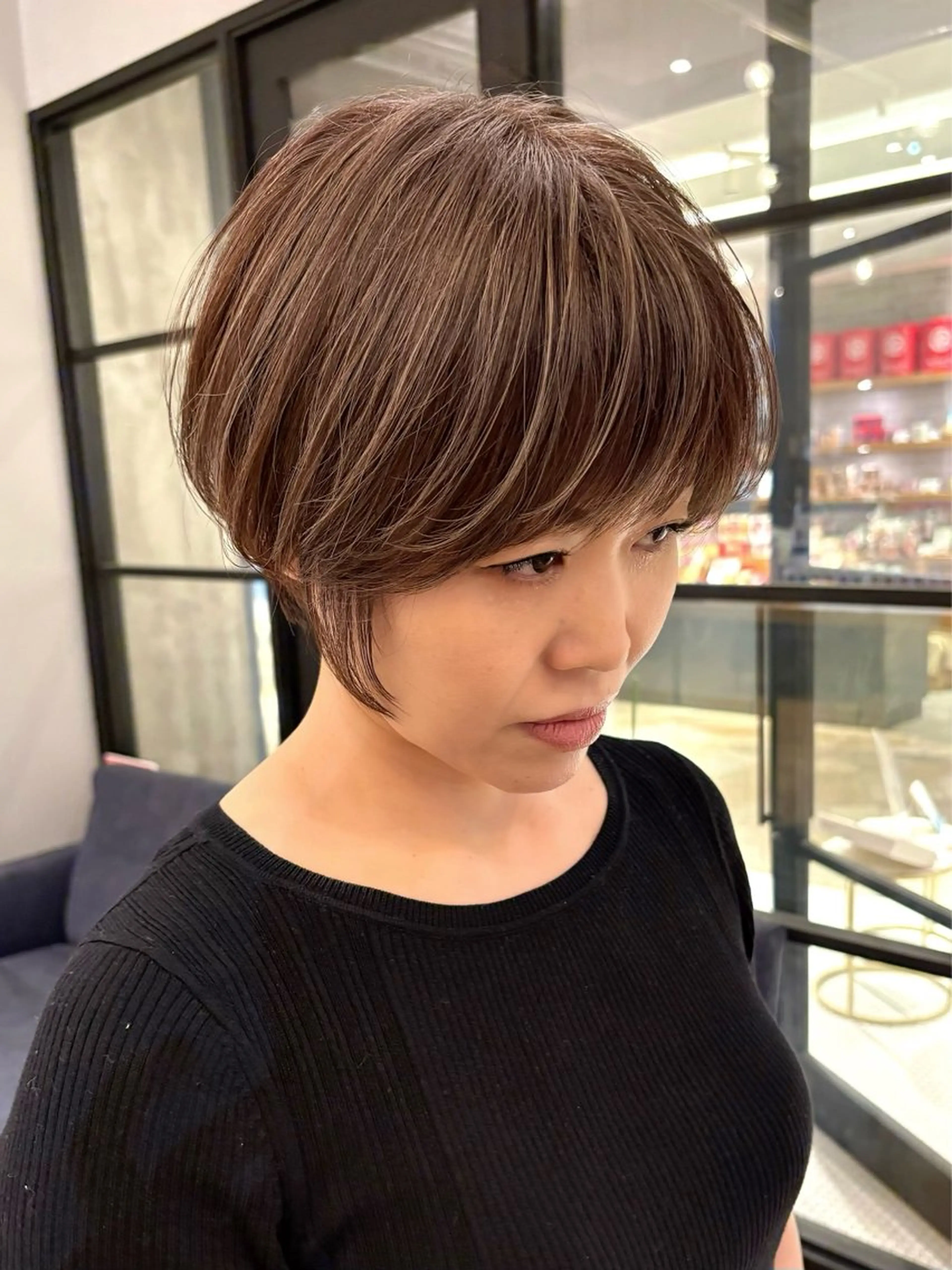 ショート カラー ヘアカラー Defi梅田 岡 宗杜のヘアスタイル