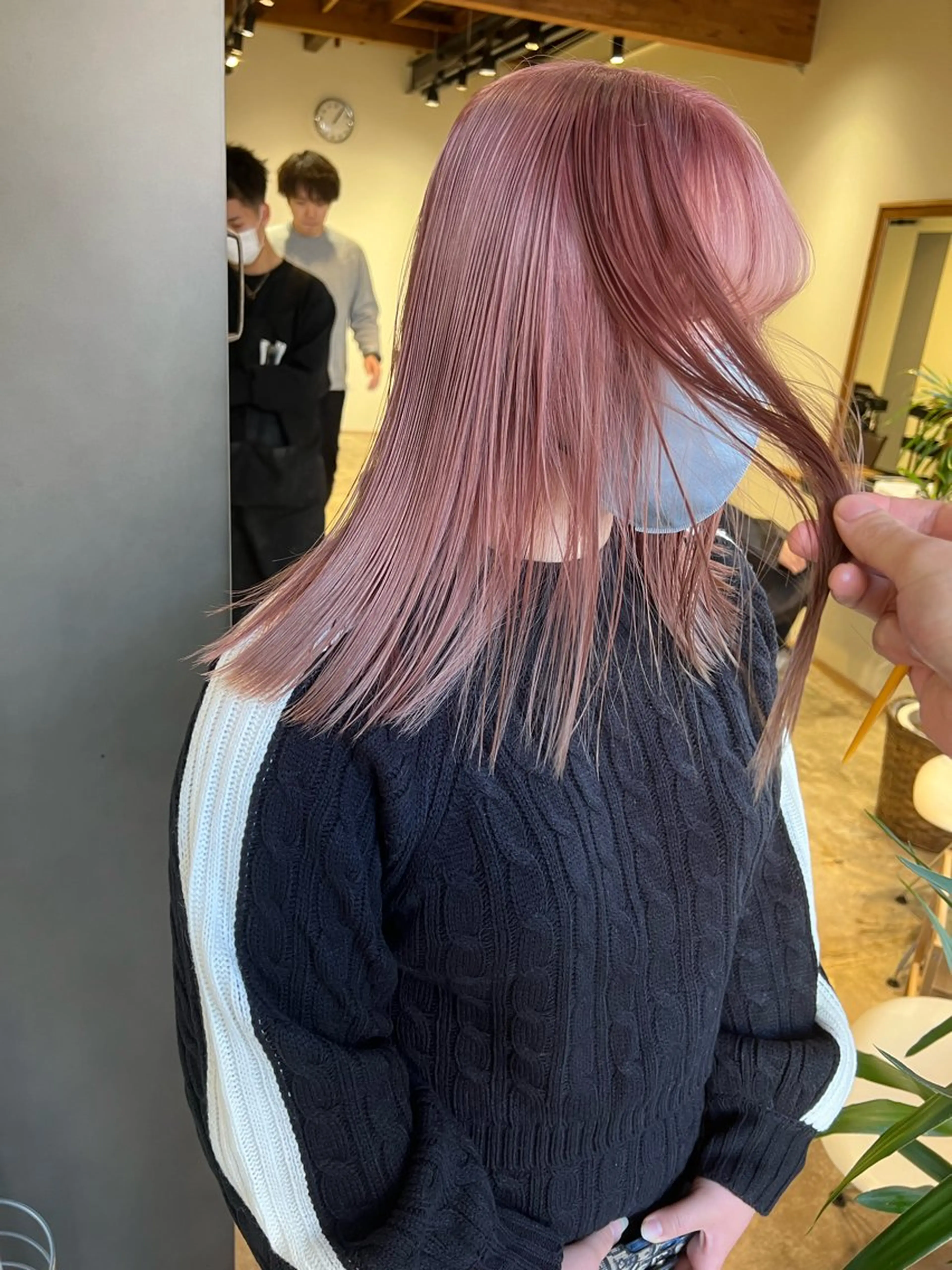 カラー nishido ハイライト/パーマのヘアスタイル
