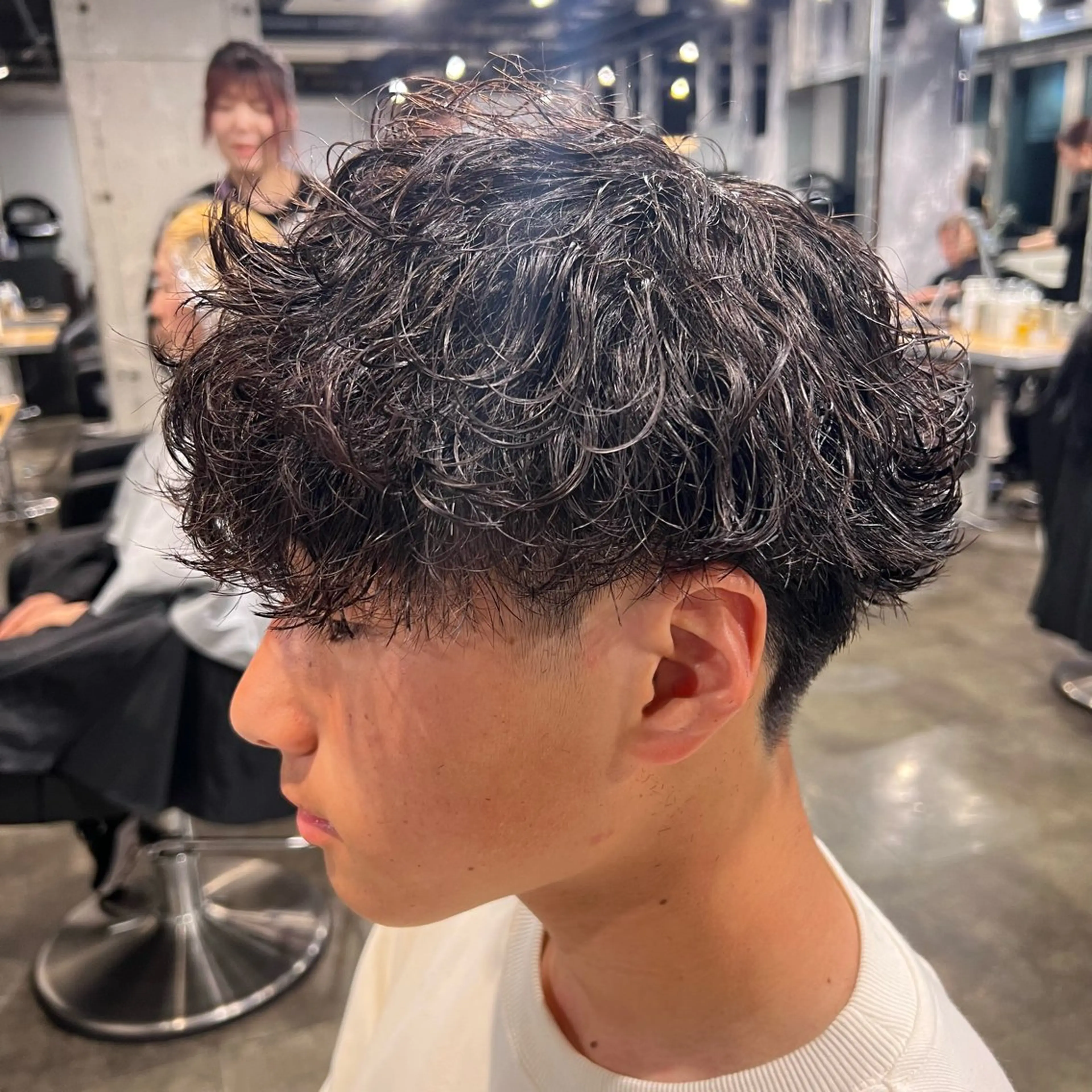 ショート カラー パーマ ヘアアレンジ メンズ キッズ アップバング センターパート メンズハイライト マッシュ メンズパーマ 🔷横浜1のパーマ 職人🔷将太郎のヘアスタイル