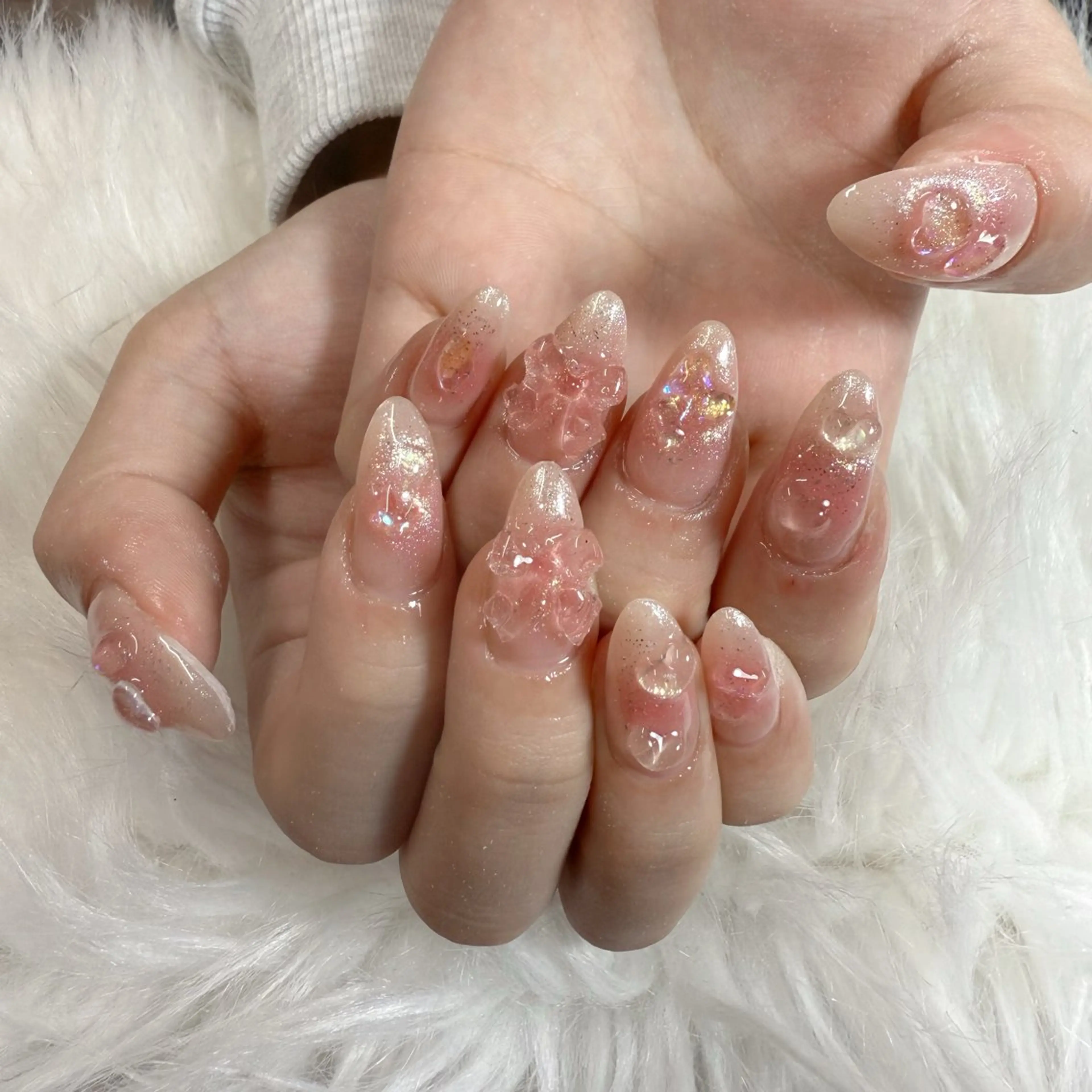 ネイル ハンドネイル 🎀nana🫧 ワンホンネイル🎀のネイルデザイン