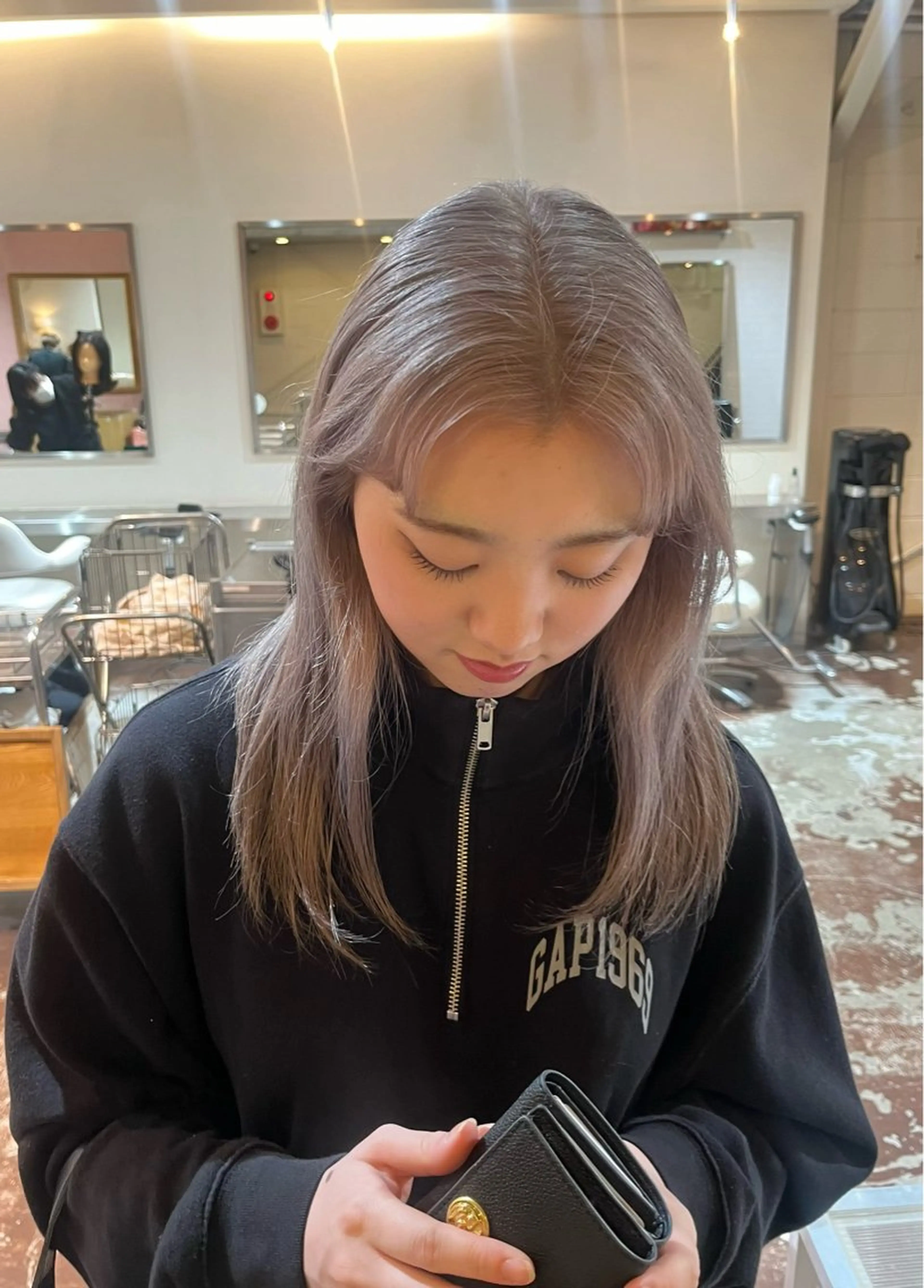 ロング カラー ブリーチ Junmi/ﾁｶｼﾂ /堀江のヘアスタイル