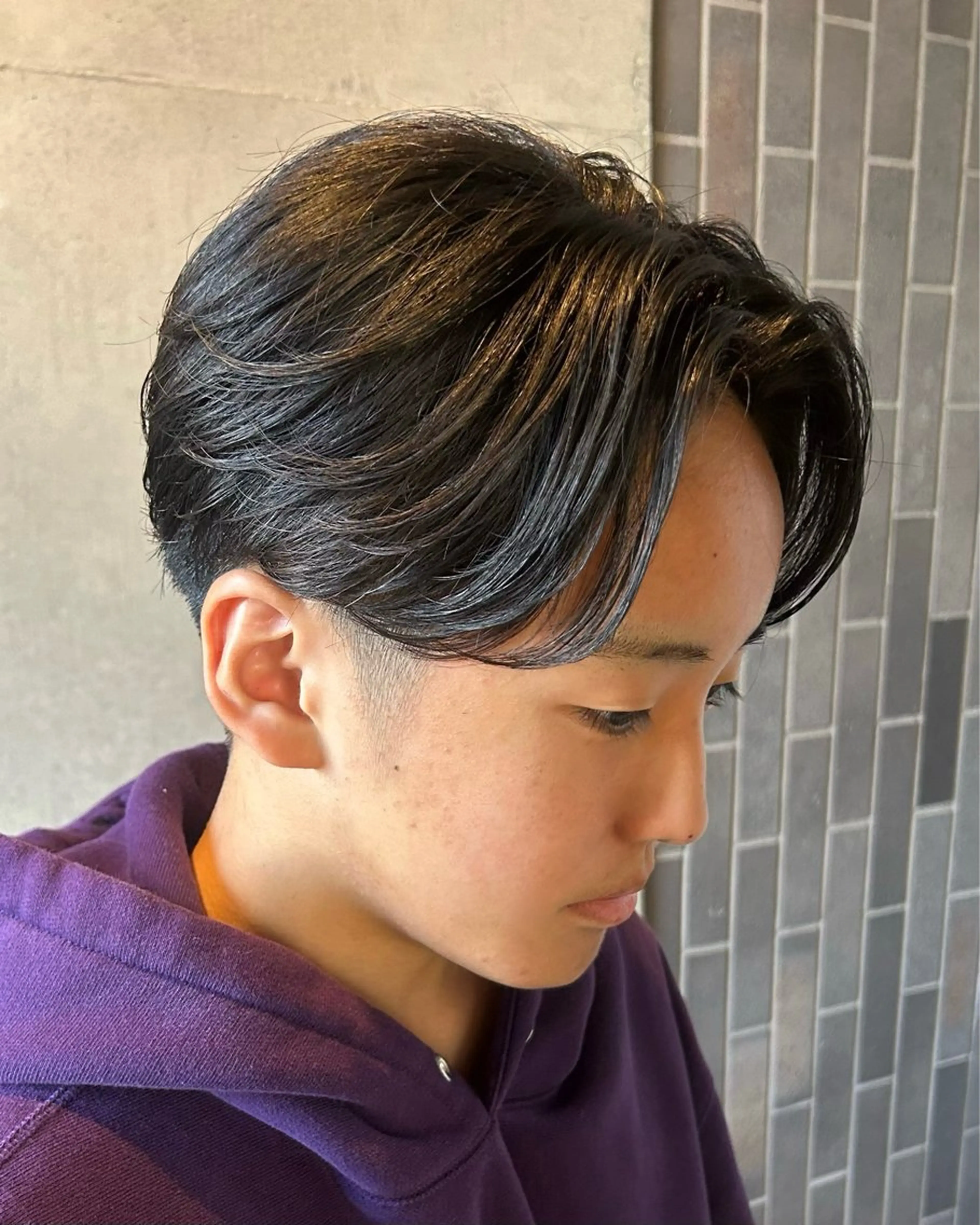 メンズ センターパート カット ❤️‍🔥Ai/メン ズカット❤️‍🔥のヘアスタイル