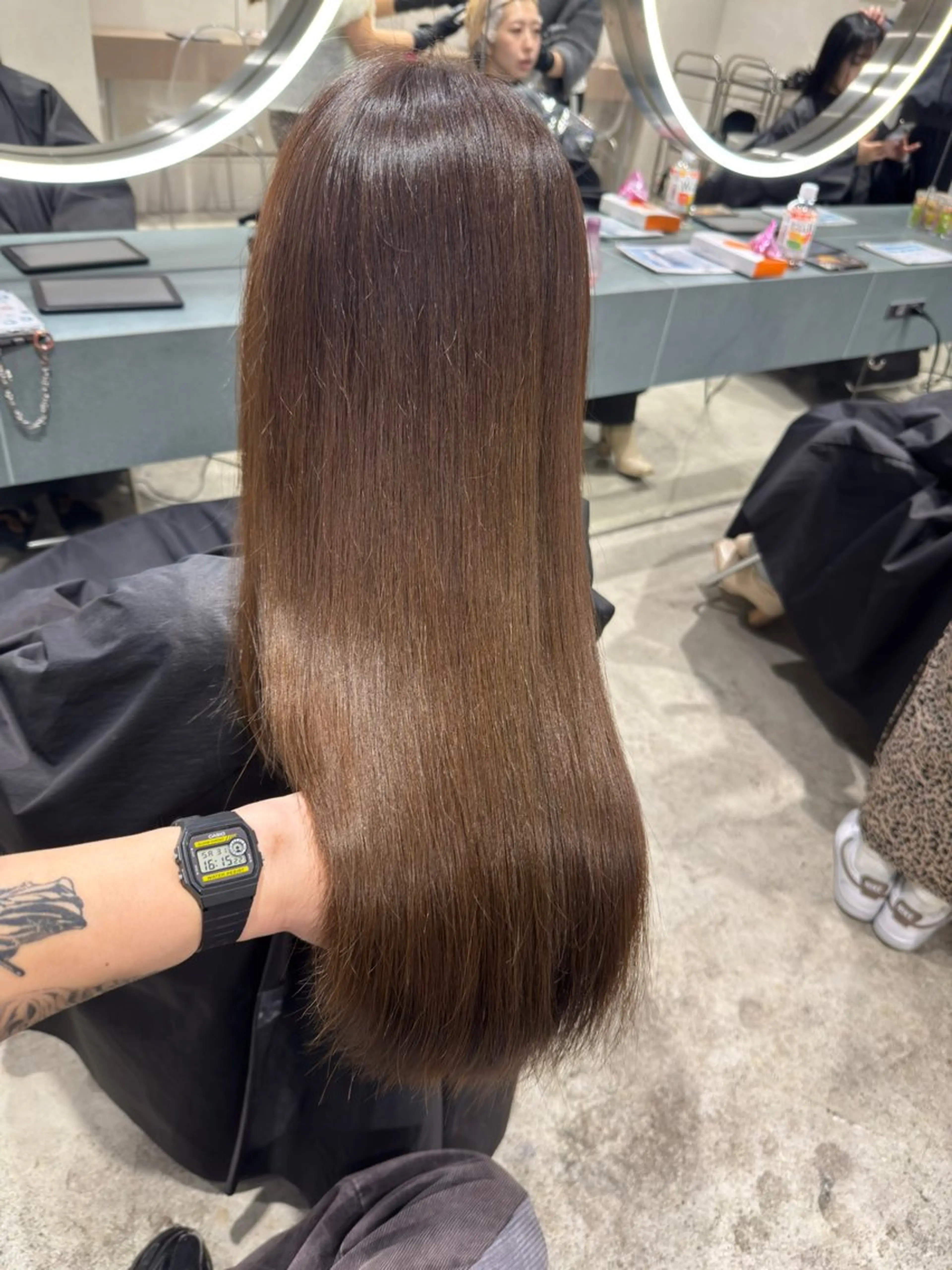 ロング カラー カット ヘアカラー 立川/レイヤー/ 複雑履歴/ 西川翔真のヘアスタイル