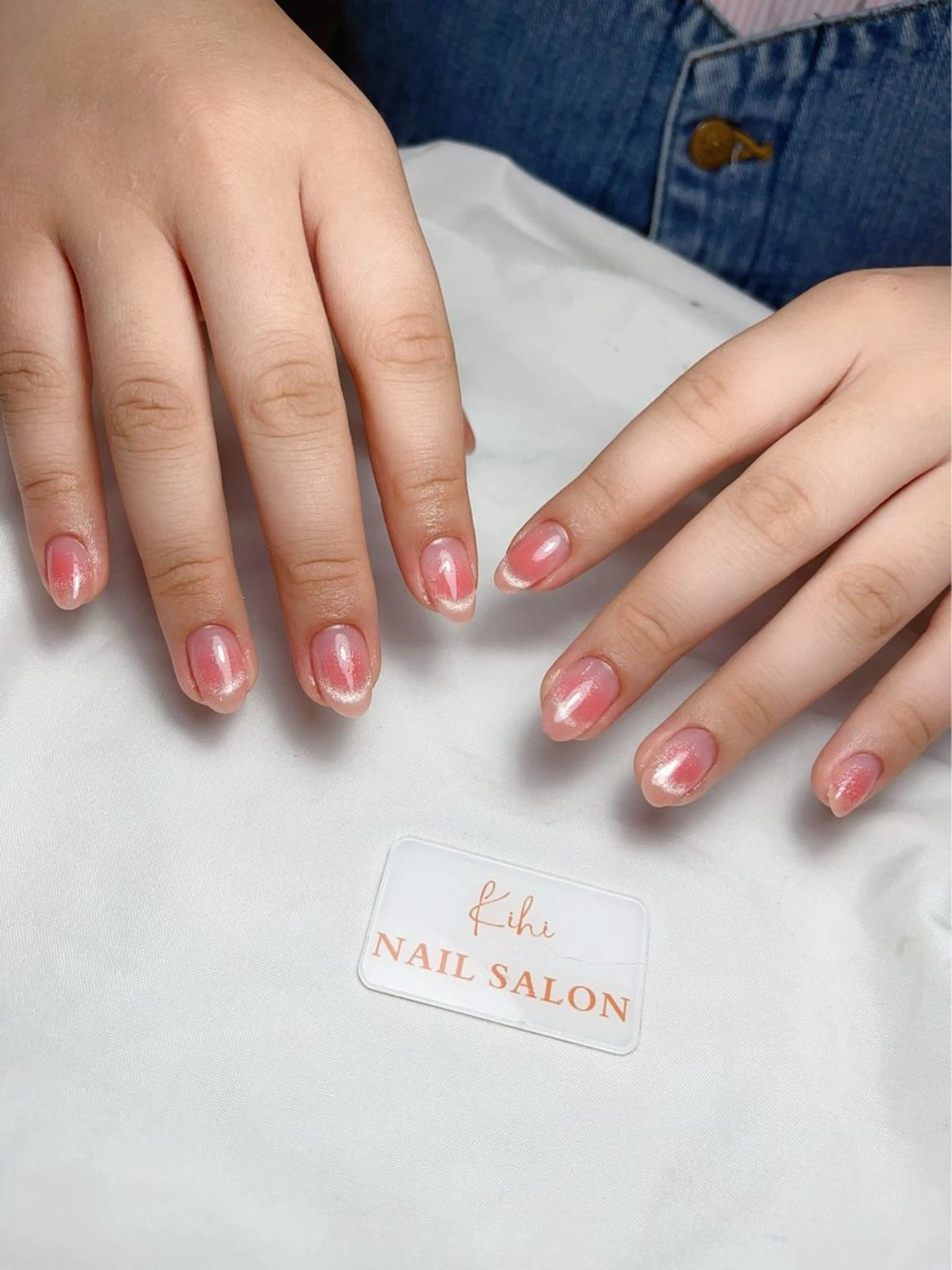 ネイル アートネイル フレンチネイル ジェルネイル グラデーション 韓国ネイル ハンドネイル 💕鈴木ユリ パラジェル/オフ無料のネイルデザイン