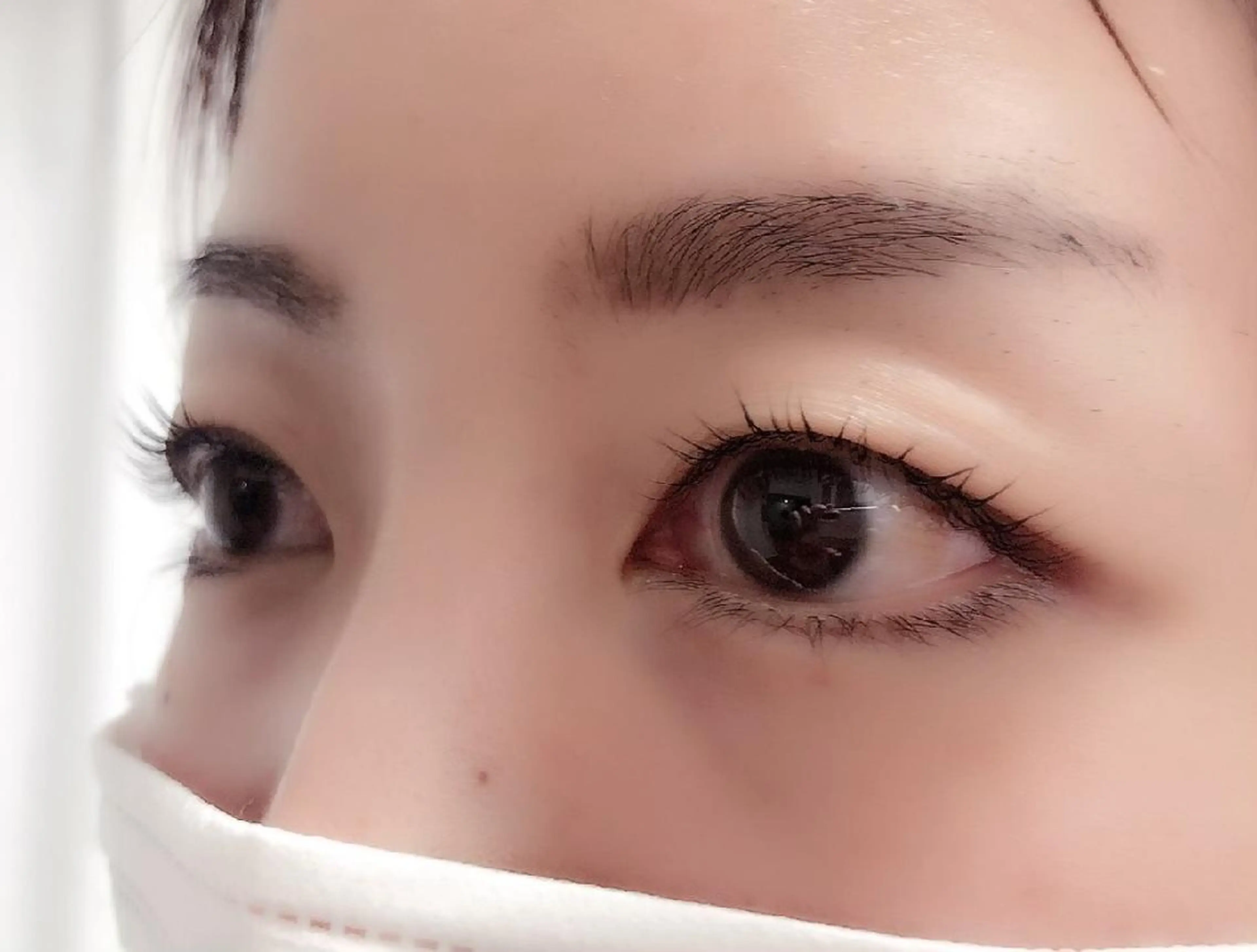 マツエク・マツパ 付け放題 フラットラッシュ ナチュラル まつげパーマ 一重×まつ毛パーマ マツパ 吉岡 ゆうなのマツエク・マツパデザイン