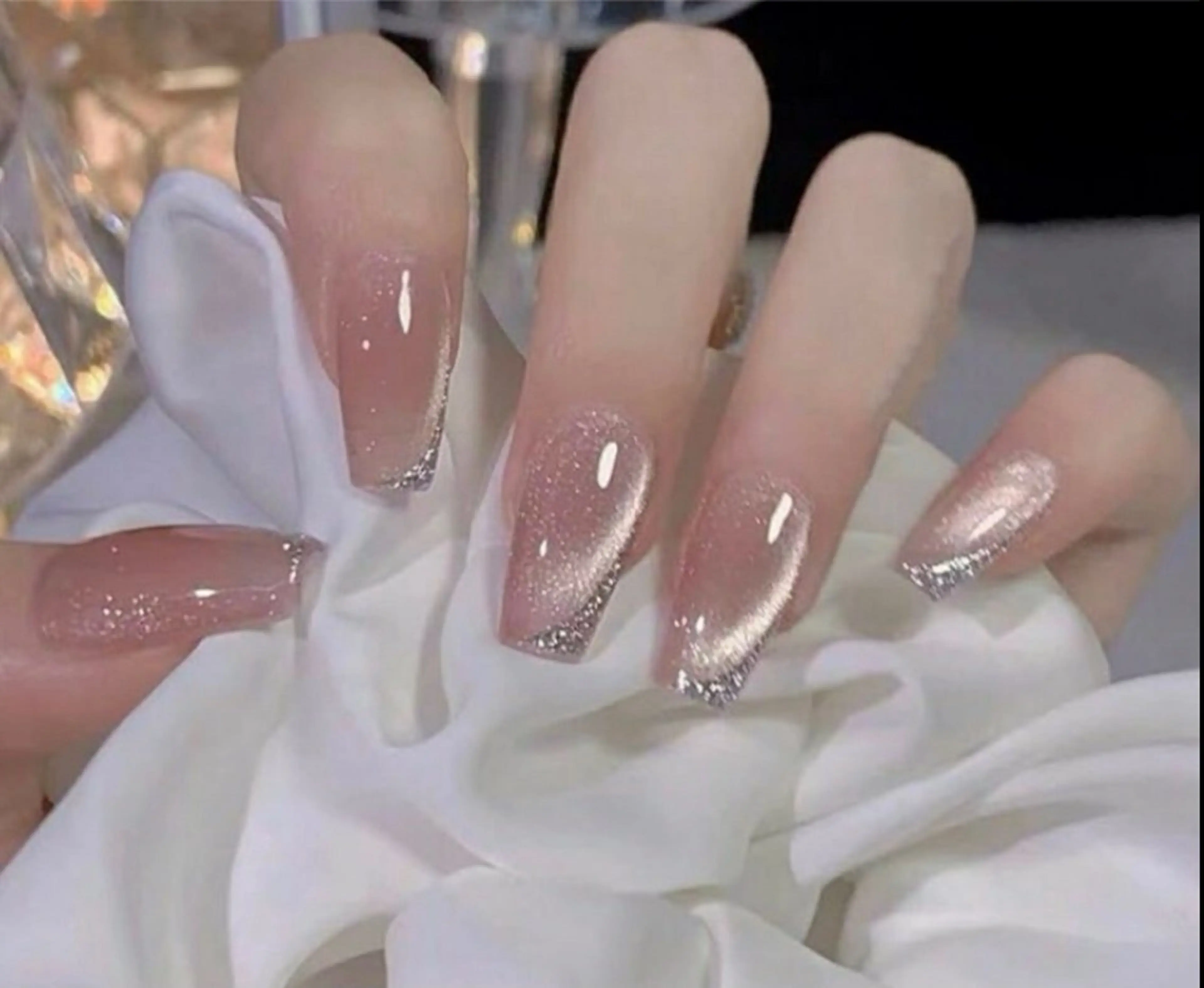 ネイル 長いだし/スカルプ/ パラシェルN.oneのネイルデザイン