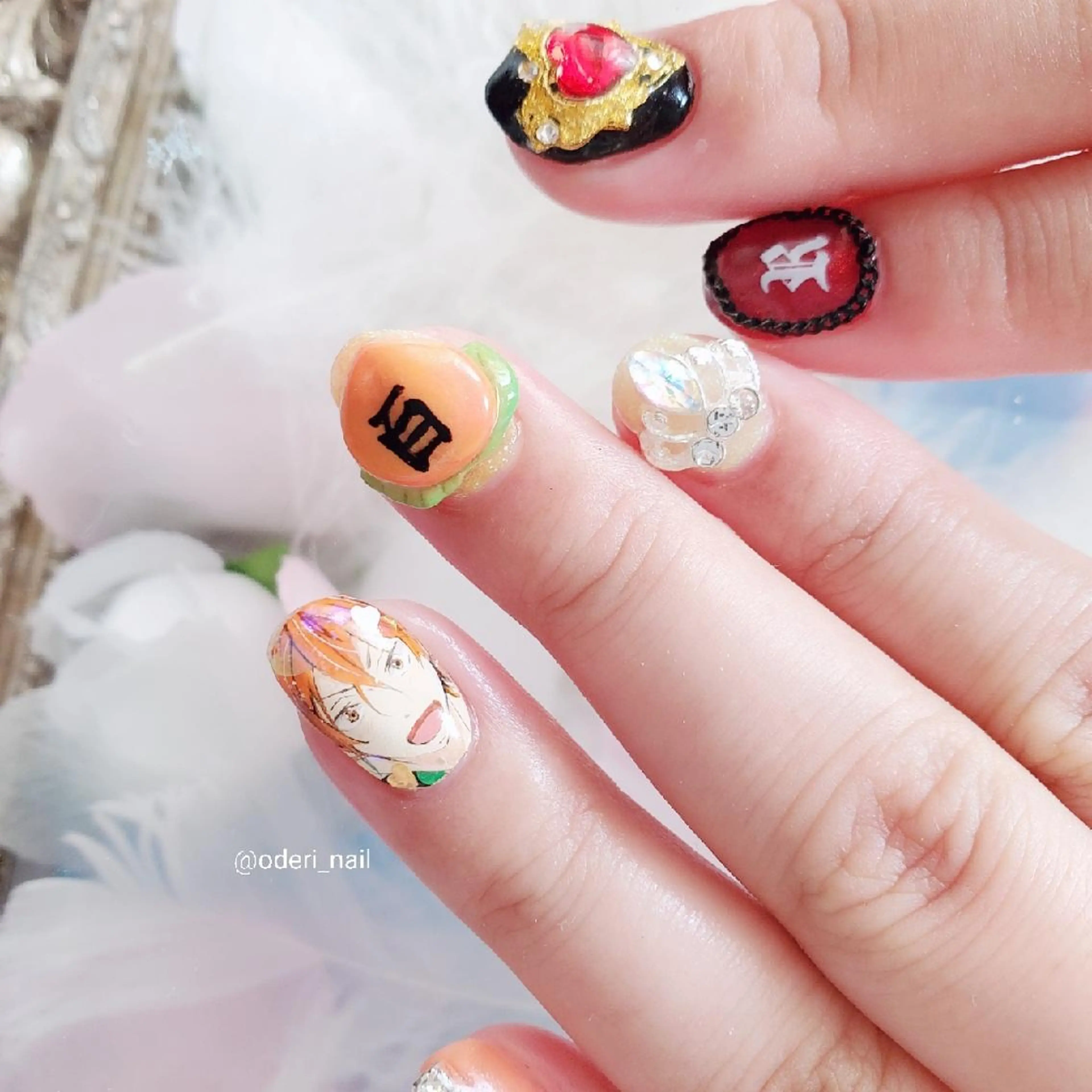 ネイル アートネイル ジェルネイル おで@ oderi_nailのネイルデザイン
