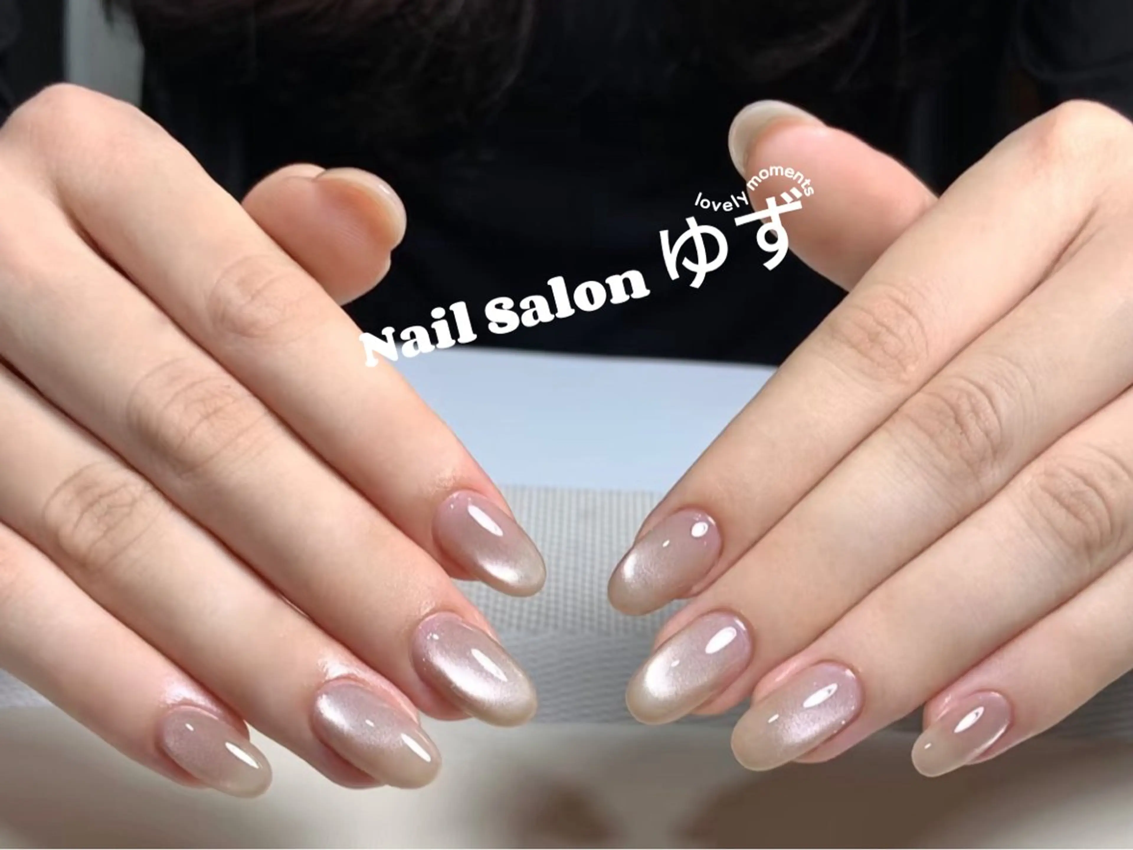 ネイル フラッシュネイル 韓国ネイル マグネットネイル ワンホンネイル ネイルサロン ゆずのネイルデザイン