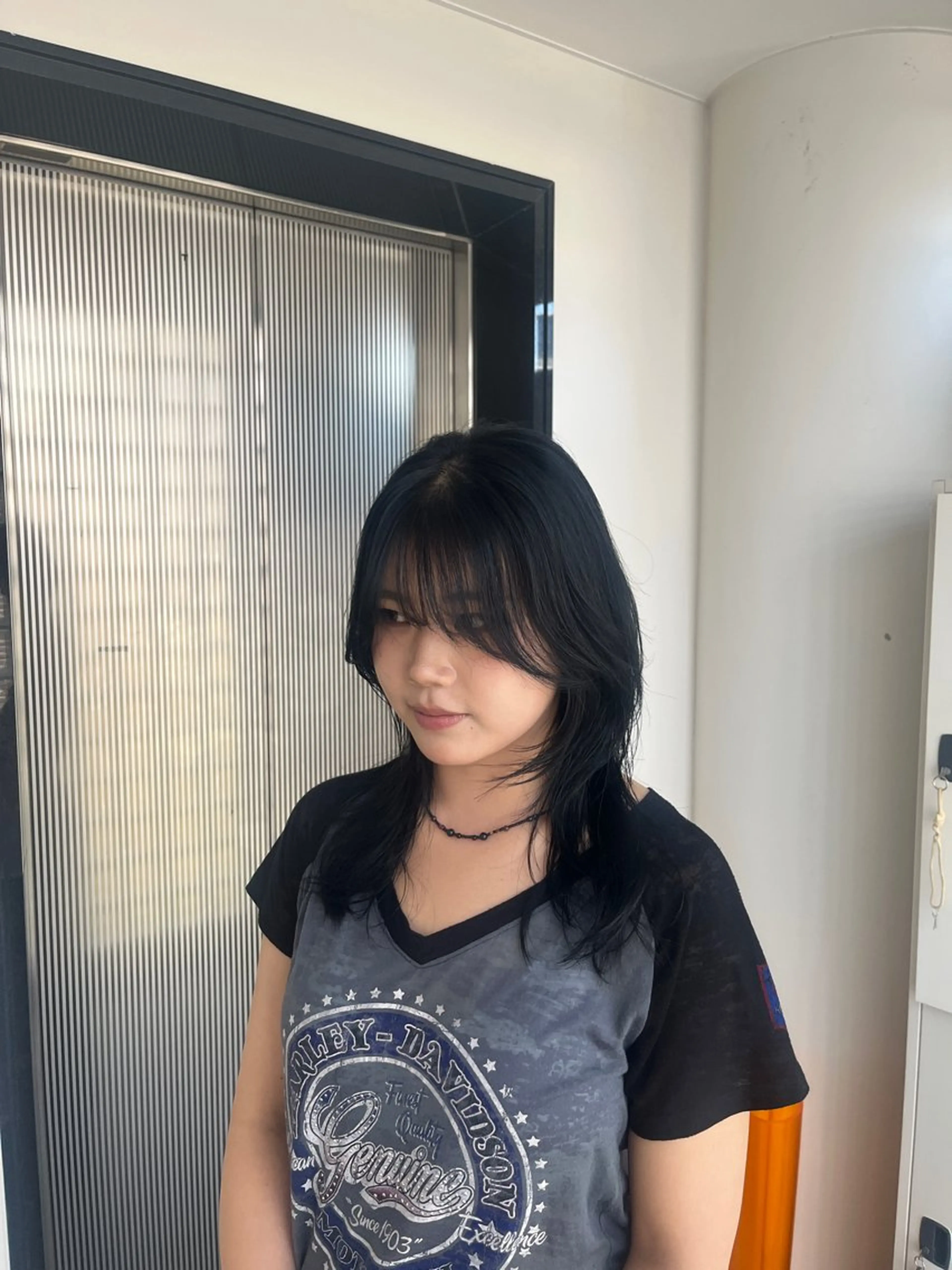 セミロング カット ヘアカラー Shion/ レイヤー/髪質改善のヘアスタイル