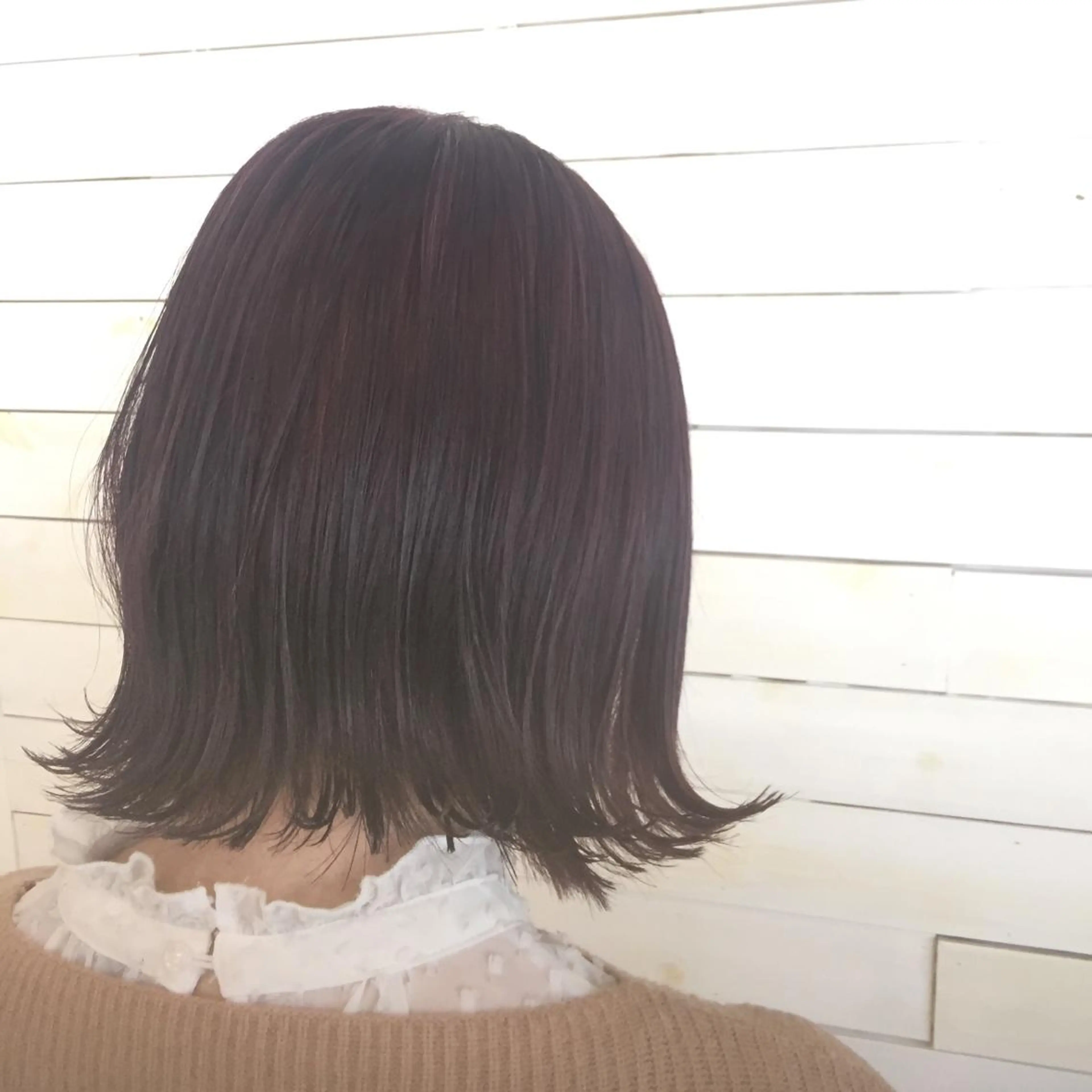 ショート 黒田瀬奈/ボブ まろやかベージュのヘアスタイル