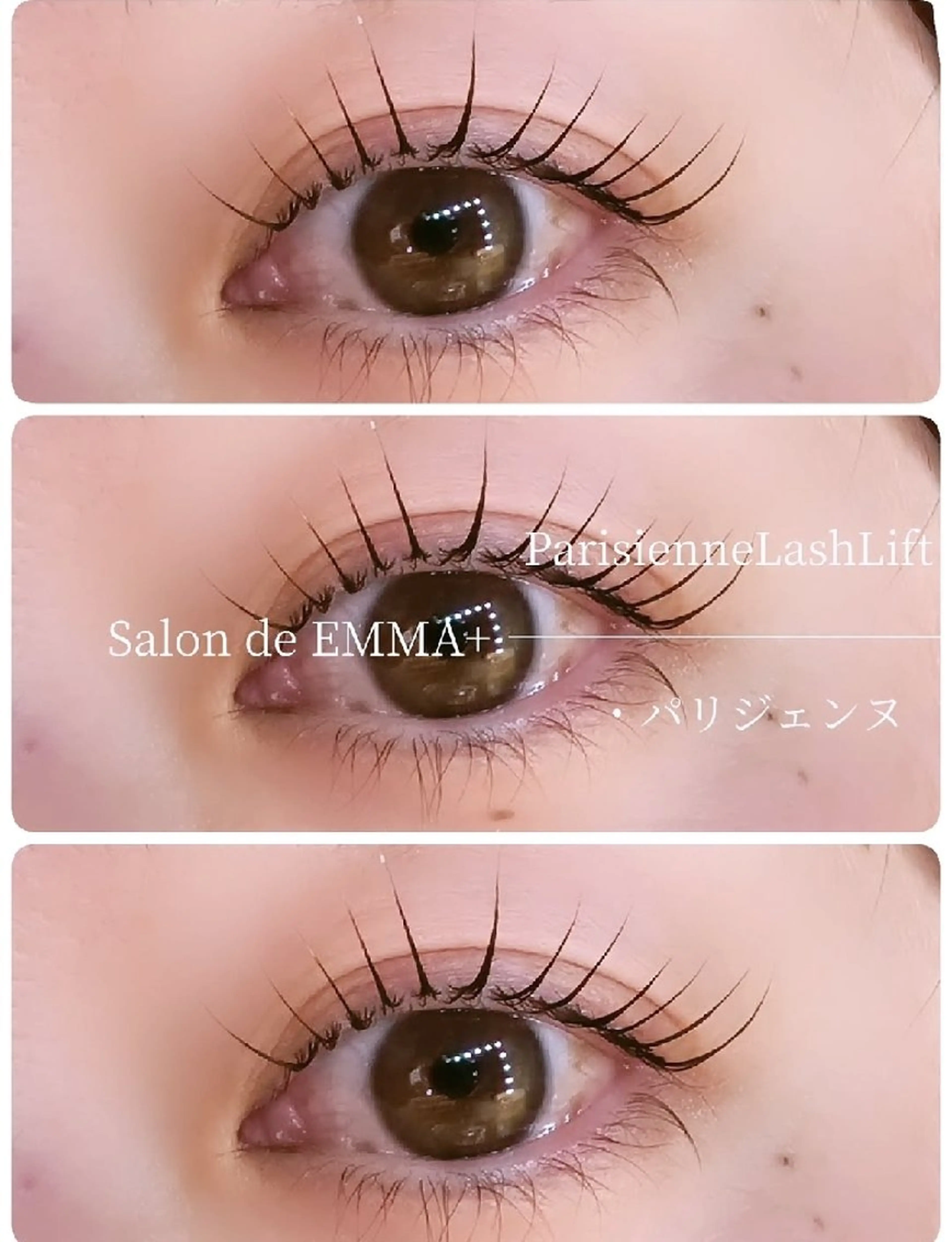 マツエク・マツパ パリジェンヌラッシュリフト マツパ EMMA plus．のマツエク・マツパデザイン
