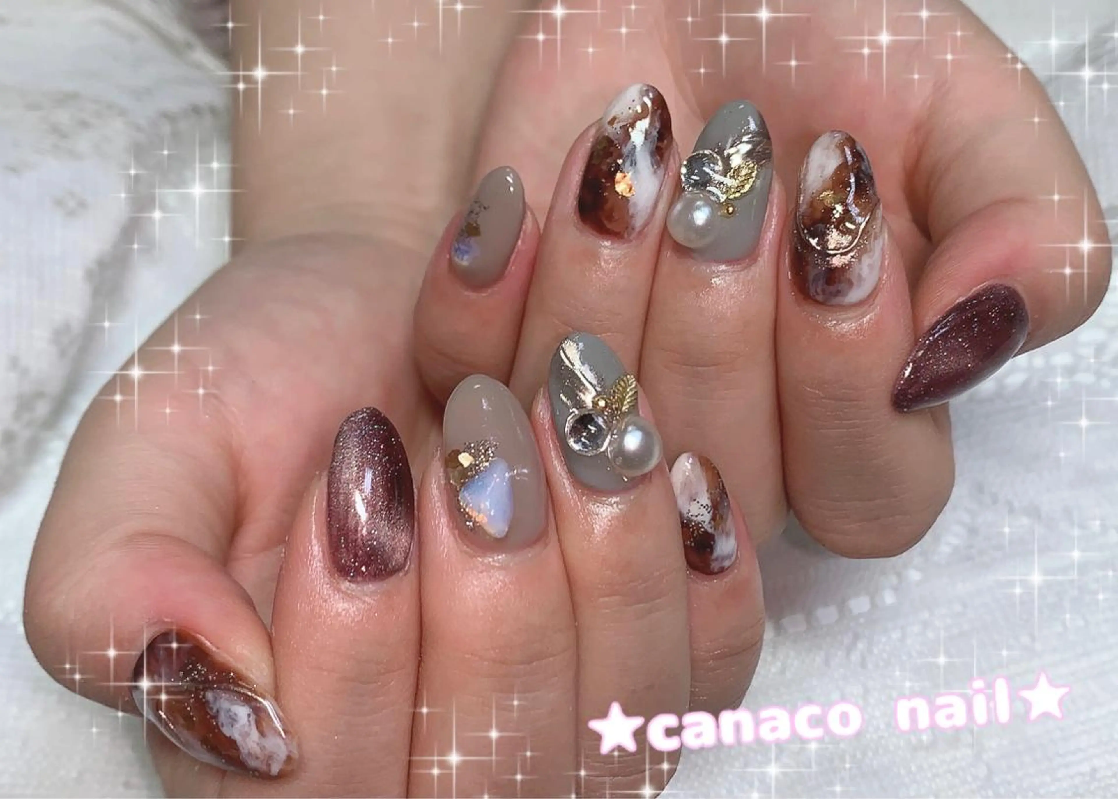ネイル アートネイル ジェルネイル マグネットネイル オフィスネイル パラジェル ハンドネイル ハンドケア ベテランネイル cnc  nailのネイルデザイン