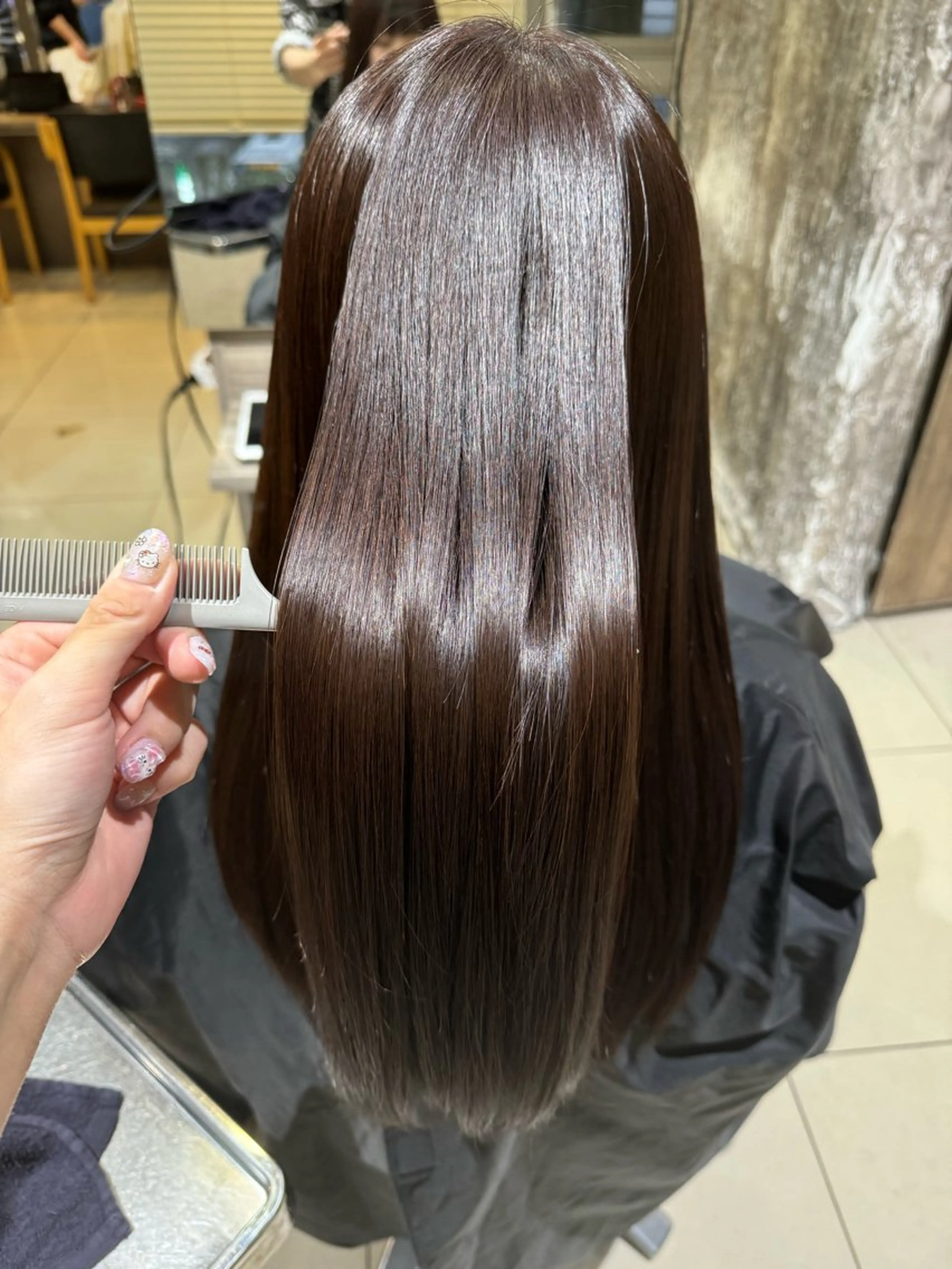 ロング カット ヘアカラー トリートメント 透明感カラー& メンズアイブロウ専門のヘアスタイル