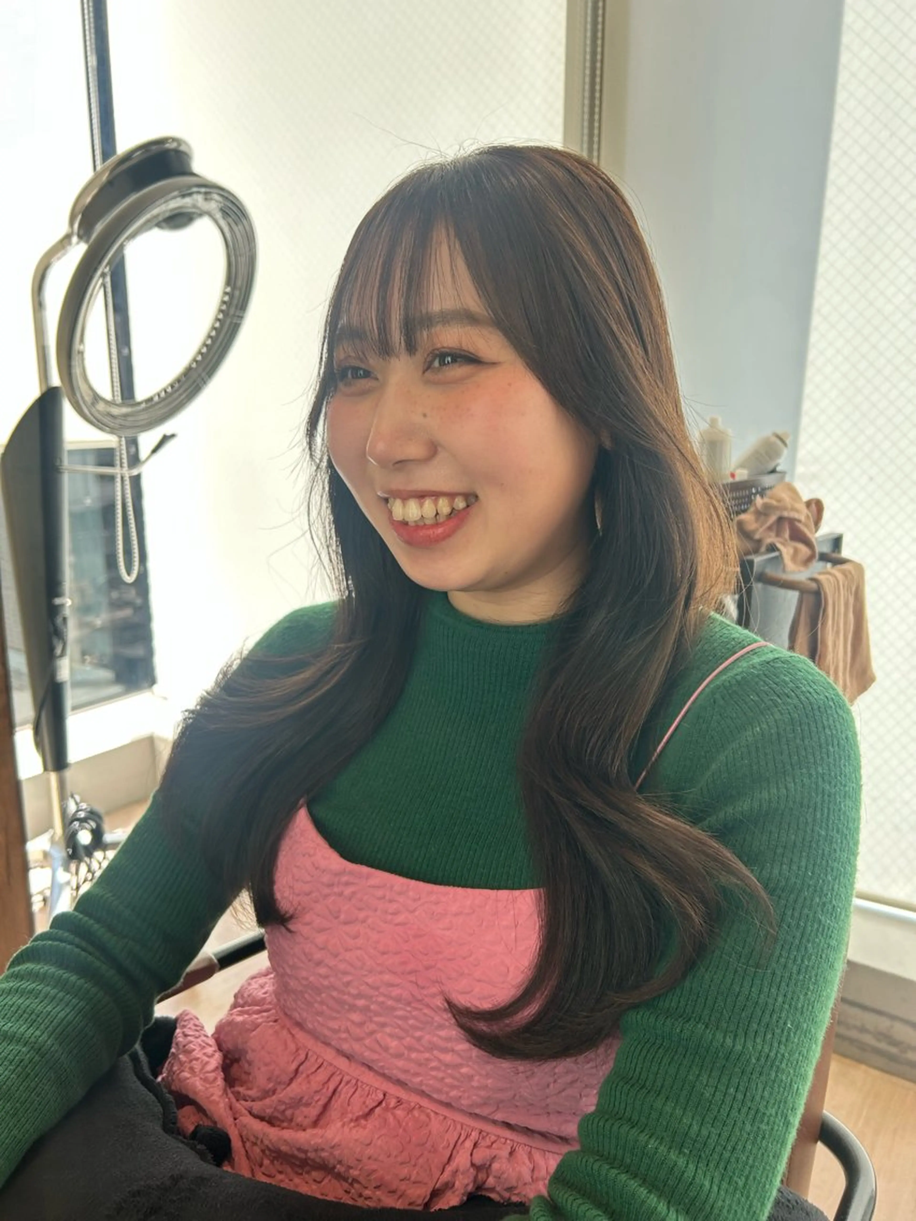 ロング 🌼大竹美侑/顔まわ りカット/レイヤーのヘアスタイル