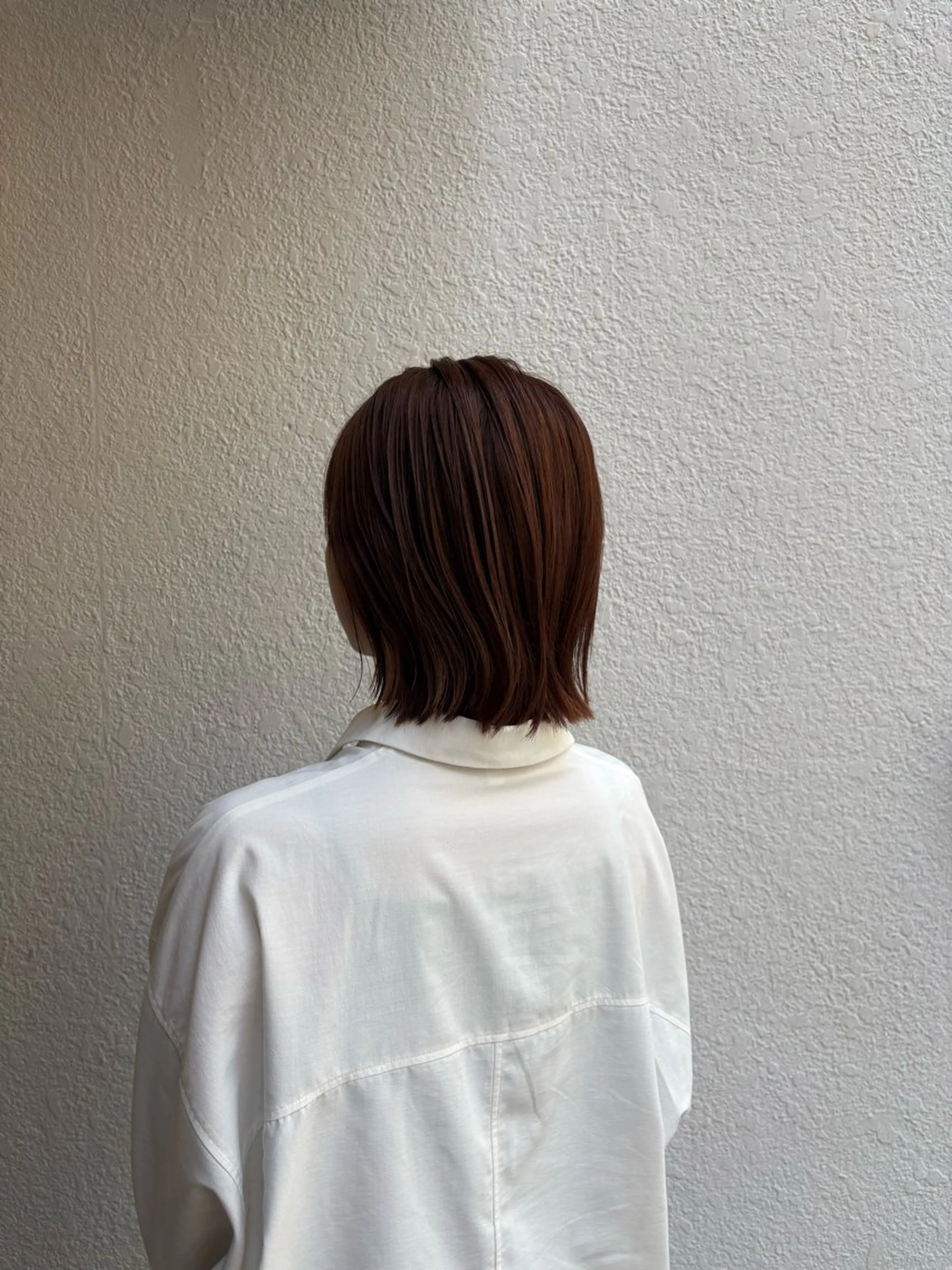 ショート カット ヘアカラー トリートメント 透明感カラー♡はるか 髪質改善ボブレイヤーのヘアスタイル