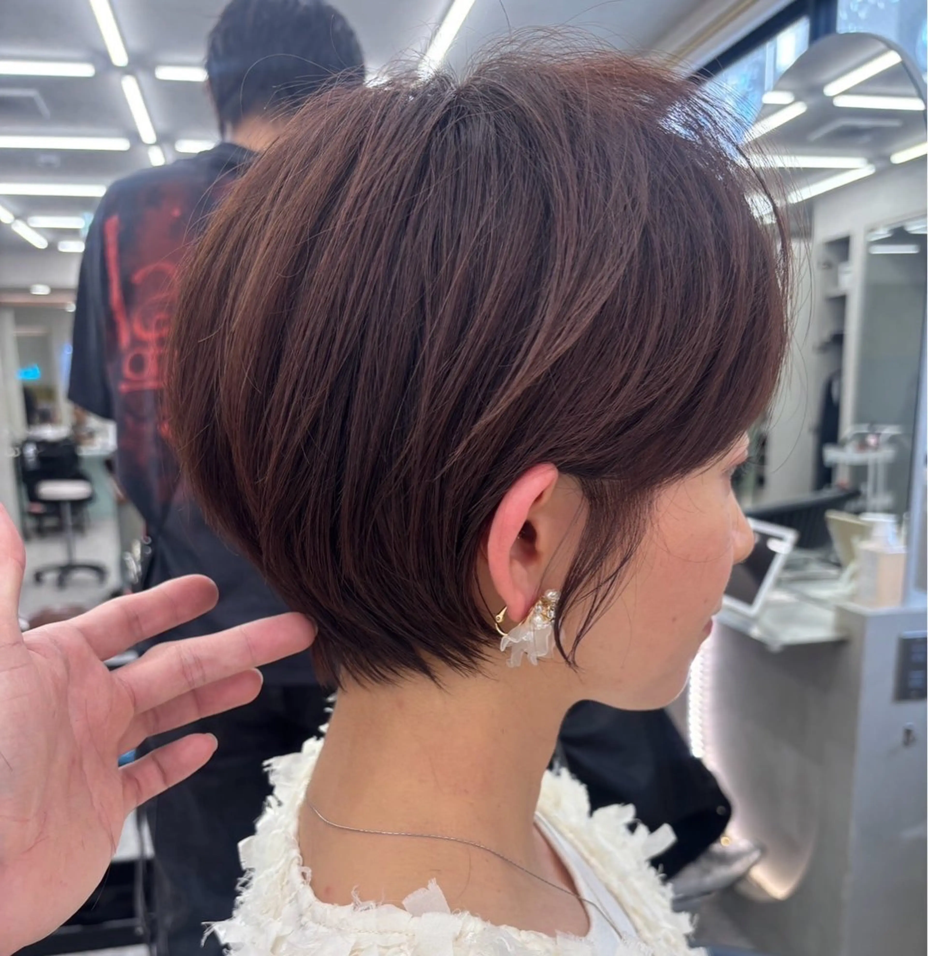 ショート ショートヘア 縮毛矯正 ウメダナオヤ/ くびれヘア✨のヘアスタイル