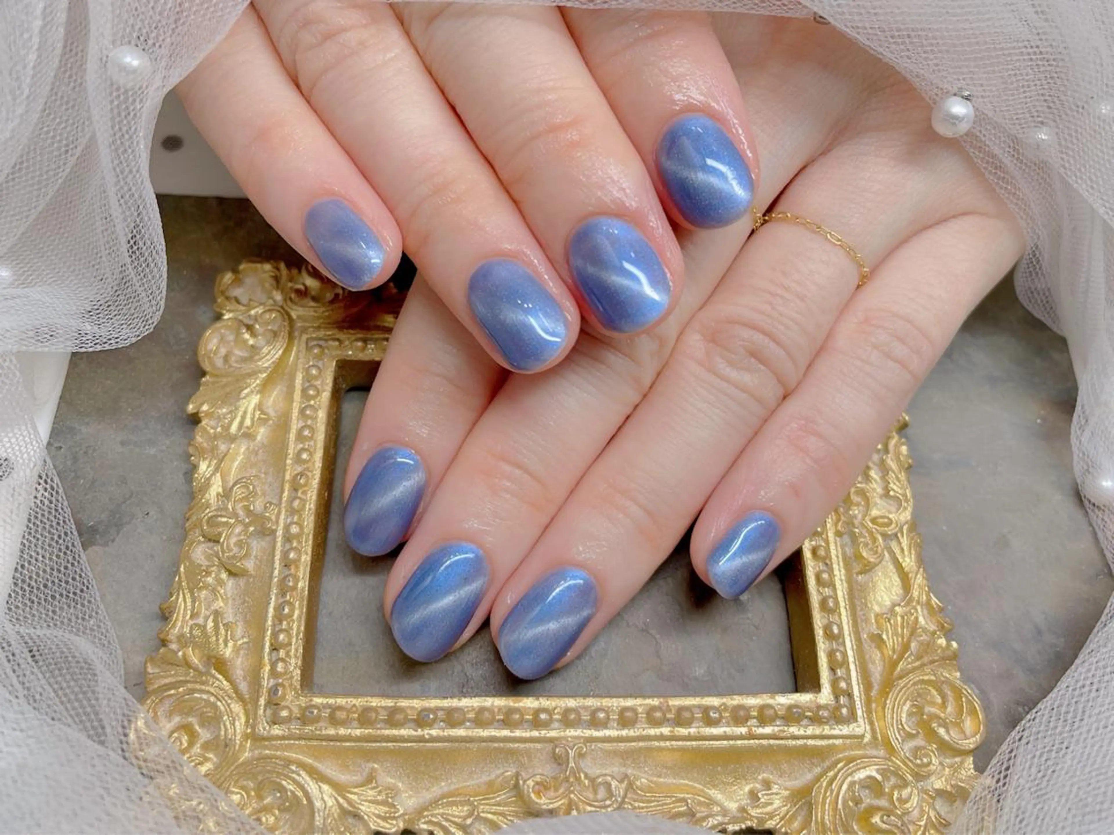 ネイル ハンドネイル マジック ミラーのネイルデザイン