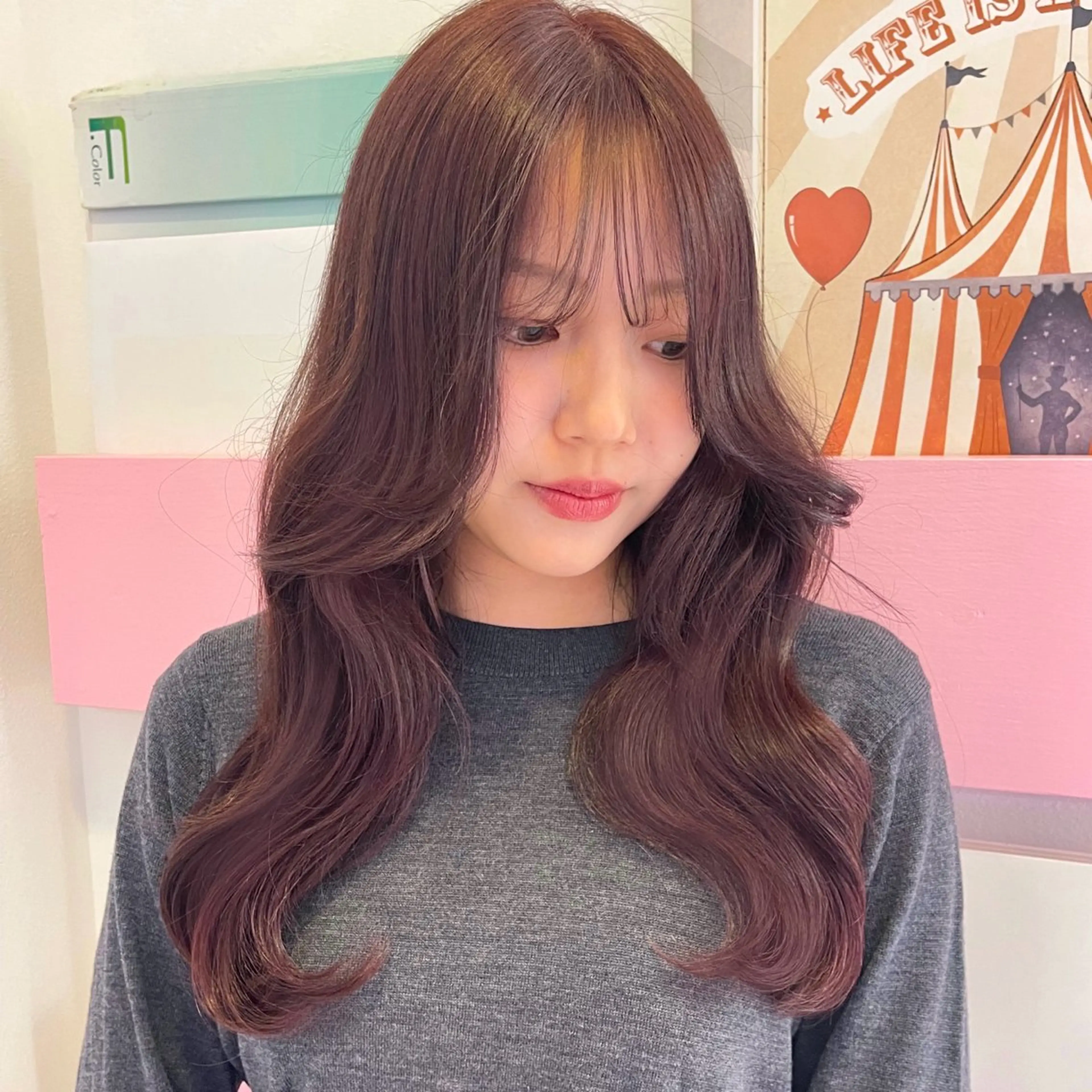 ロング カラー 🎀ミルクティー/暖 色×レイヤー/マリアのヘアスタイル