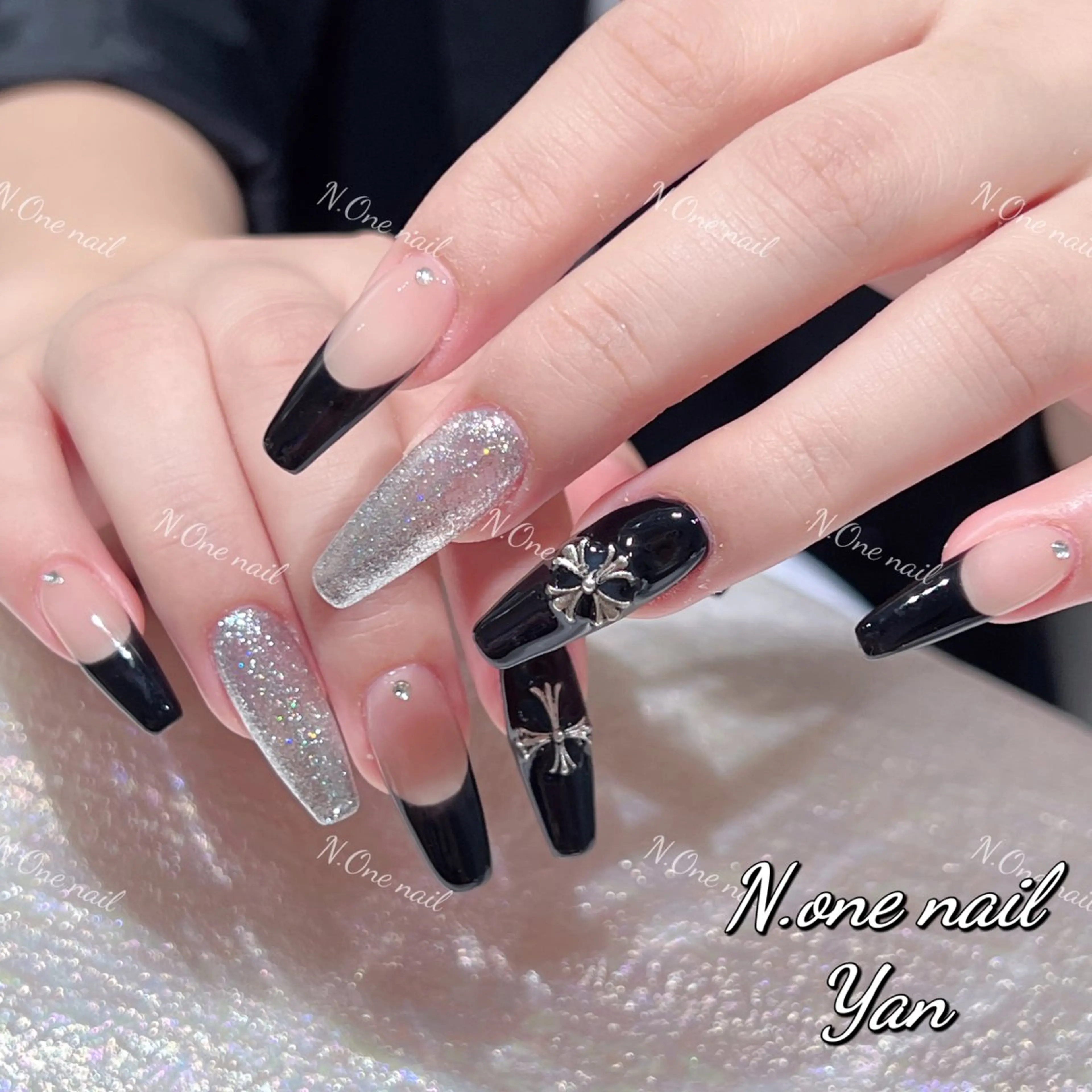 ネイル 長いだし/スカルプ/ パラシェルN.oneのネイルデザイン