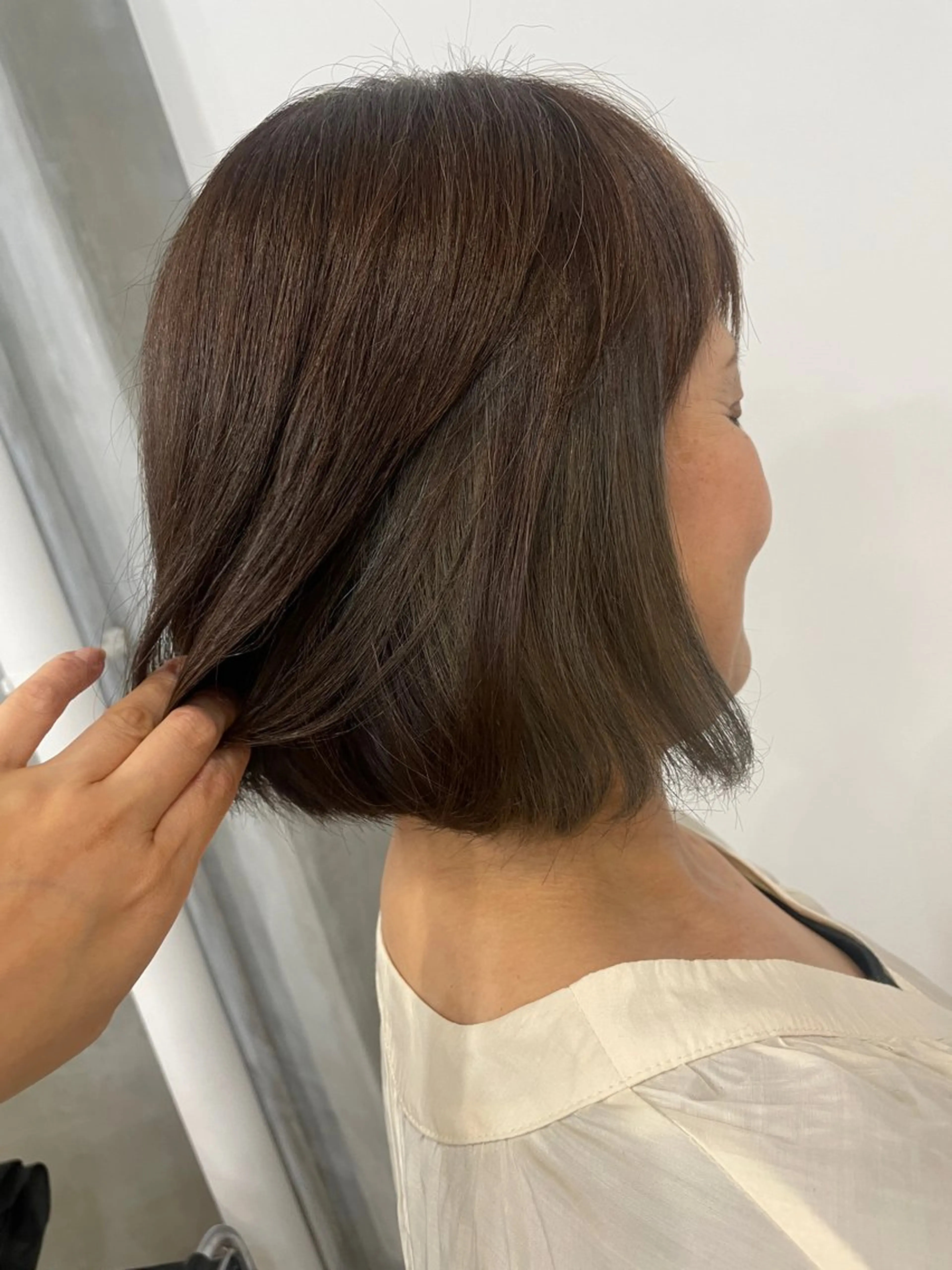 ミディアム カラー 北山／ボブ／レイヤー /maru☺︎のヘアスタイル