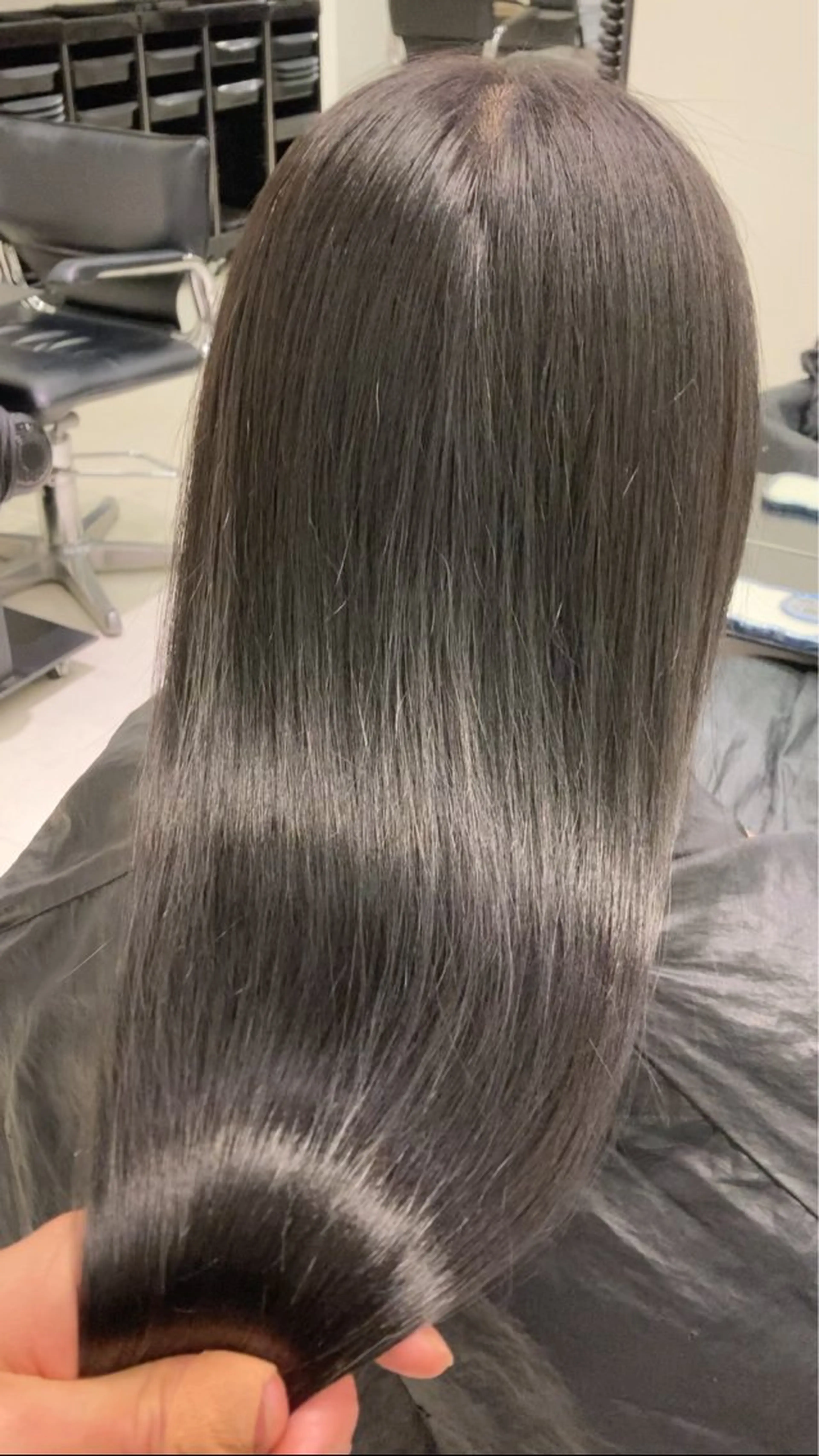 ロング カラー カット ヘアカラー トリートメント GO TODAY SHAIRE SALON原宿vita店舗所属・💖ブリーチなし透明 感💖ASAHIのヘアスタイル