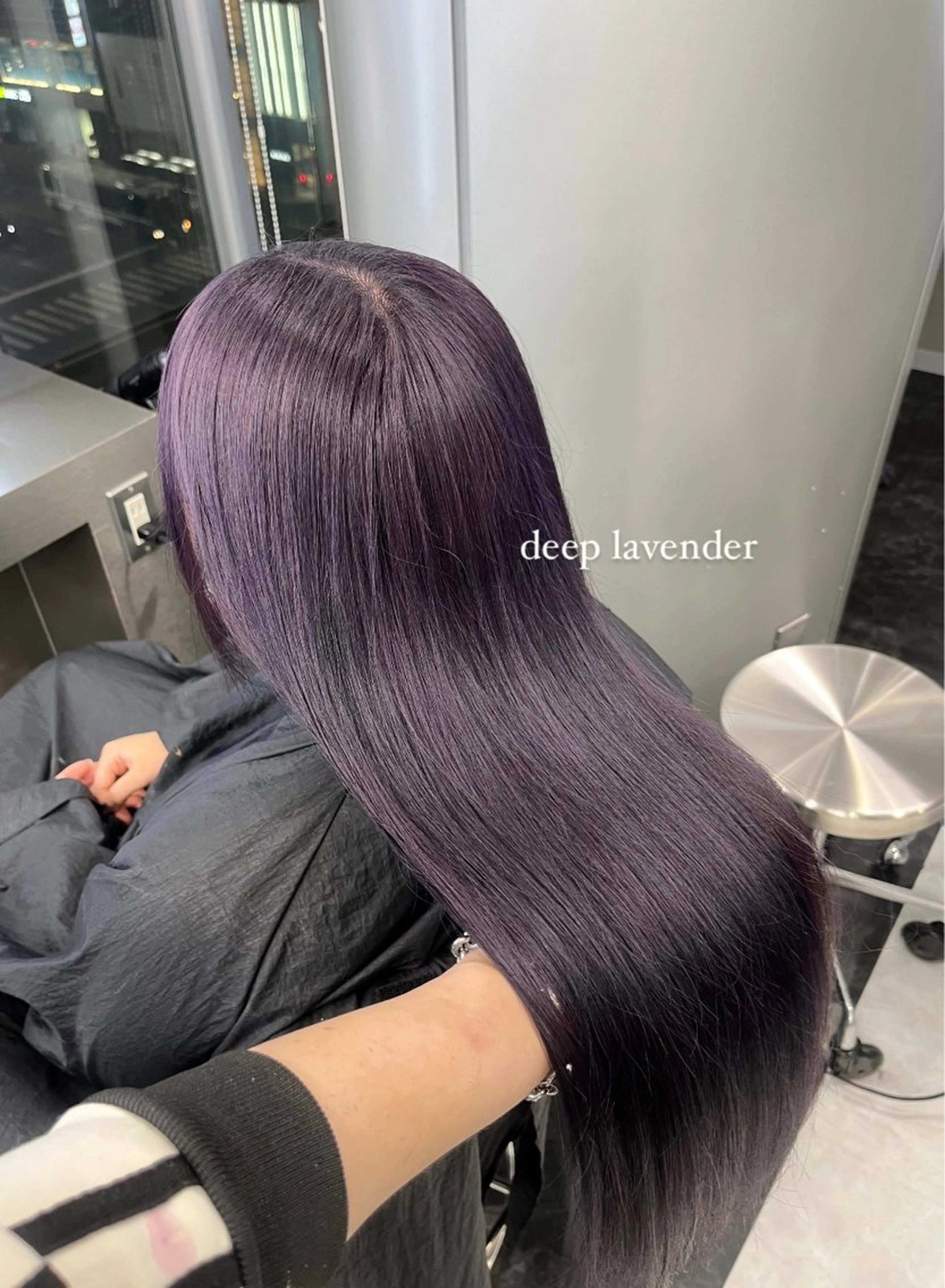 ロング カラー ヘアアレンジ ブリーチ ケアブリーチ 透明感カラー ディープラベンダー ダブルカラー ヘアカラー トリートメント ヘアセット ハイトーン/透明感 髪質改善/rinaのヘアスタイル