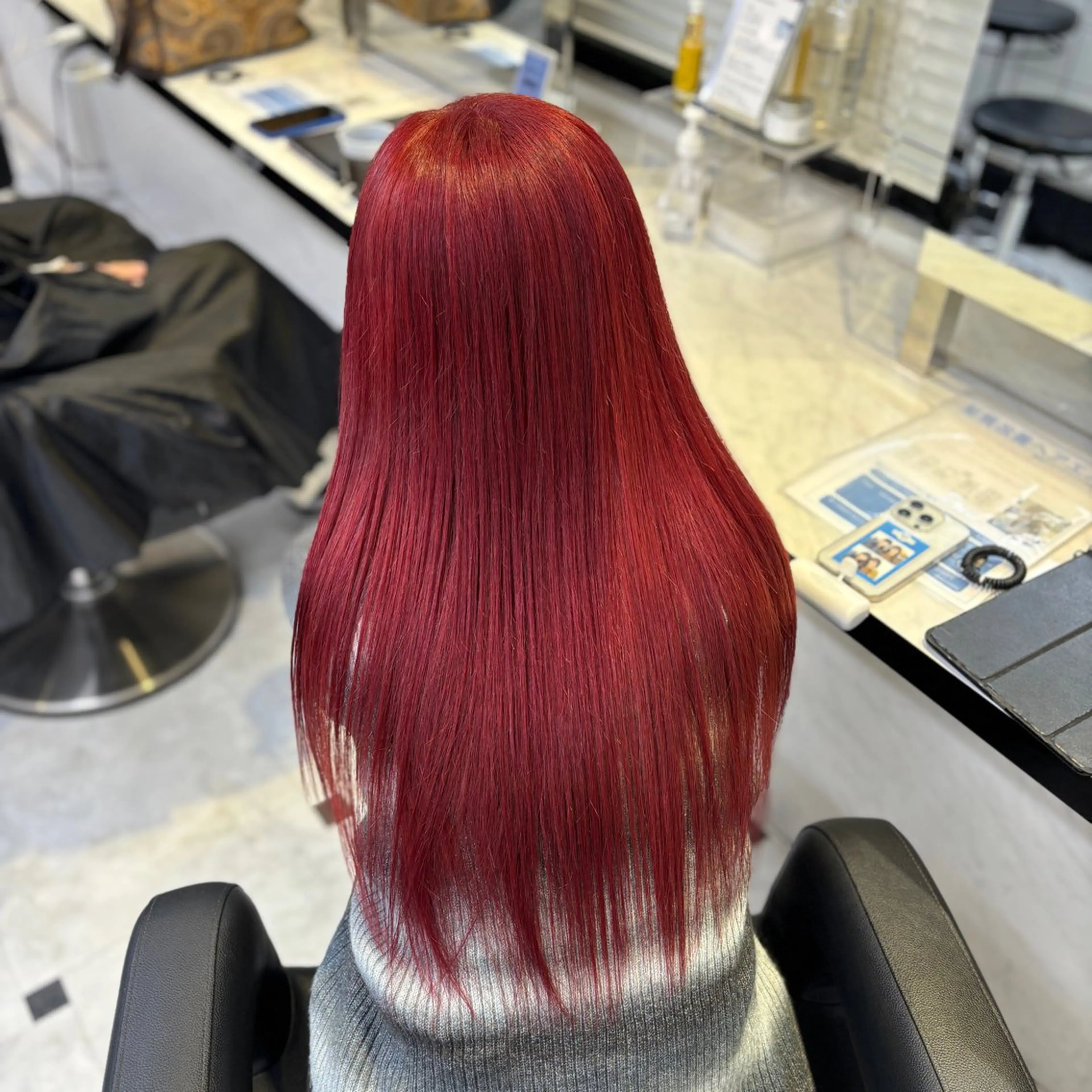 ロング カラー ブリーチ ケアブリーチ ダブルカラー ロング カット ヘアカラー 💙ハイトーン韓国風 色白ヘア💙manaのヘアスタイル