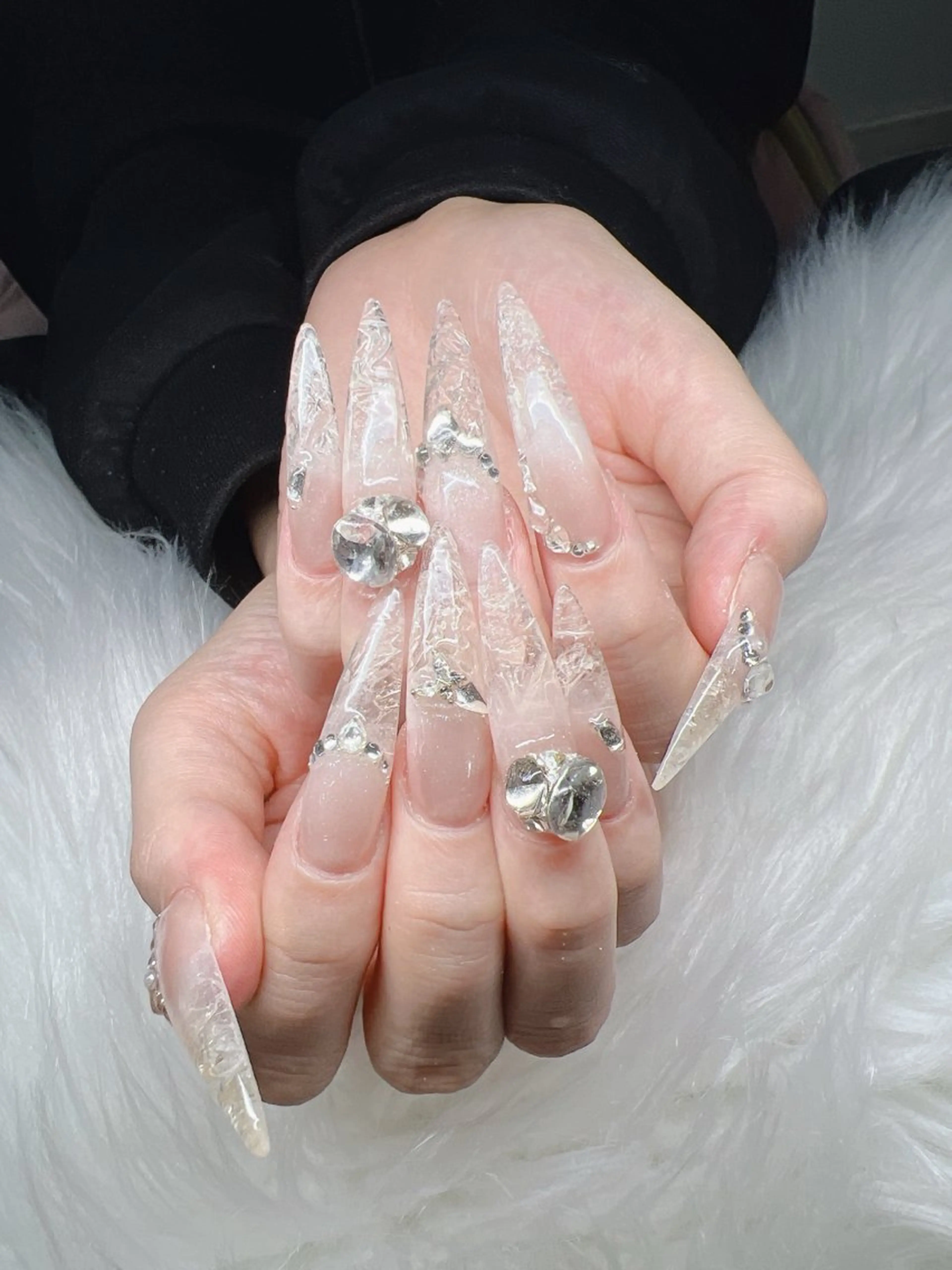 ネイル ハンドネイル Lee Nails チップ長さだし専門店のネイルデザイン