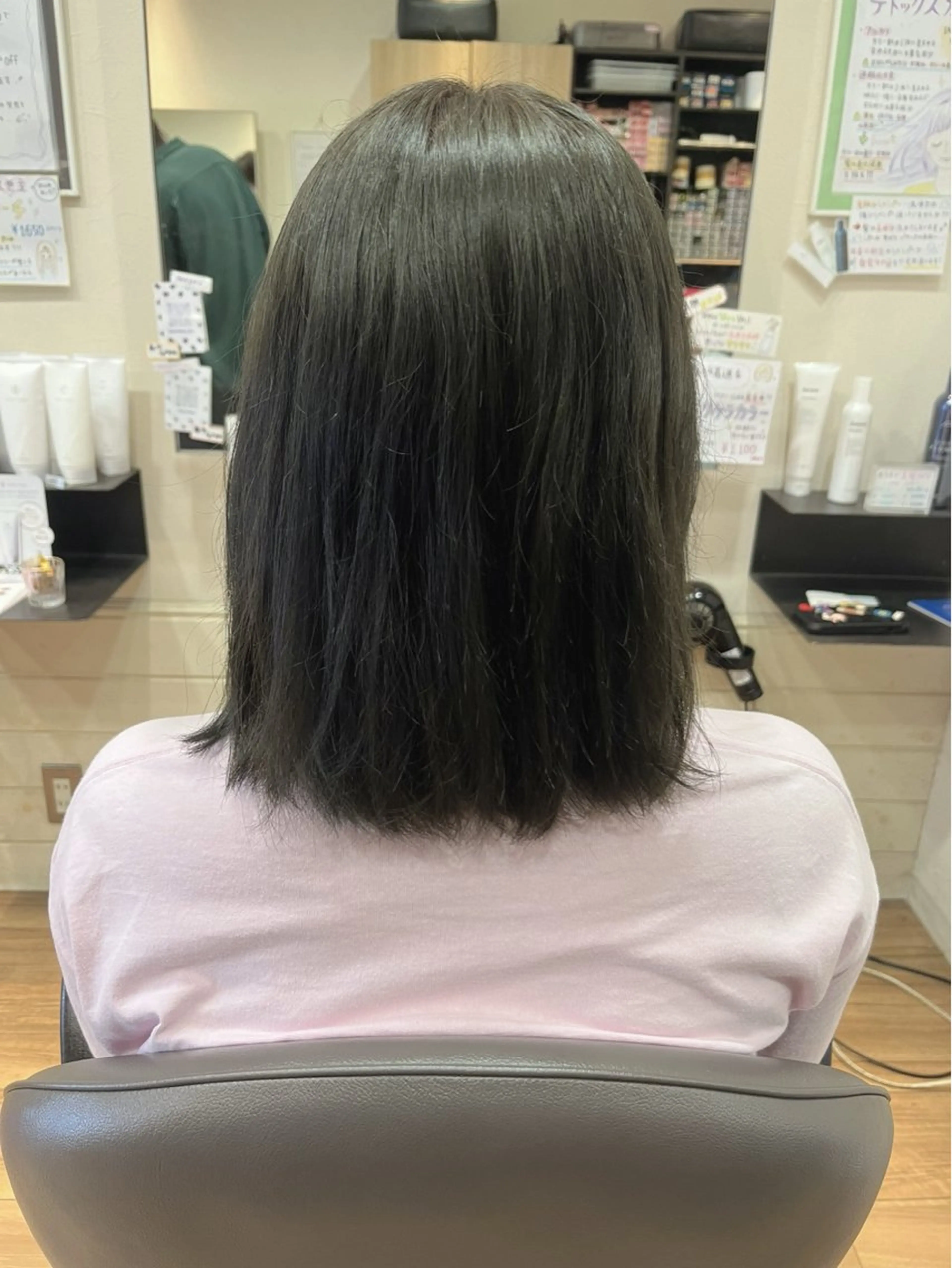 ミディアム カラー ヘアカラー トリートメント okuda yuukiのヘアスタイル