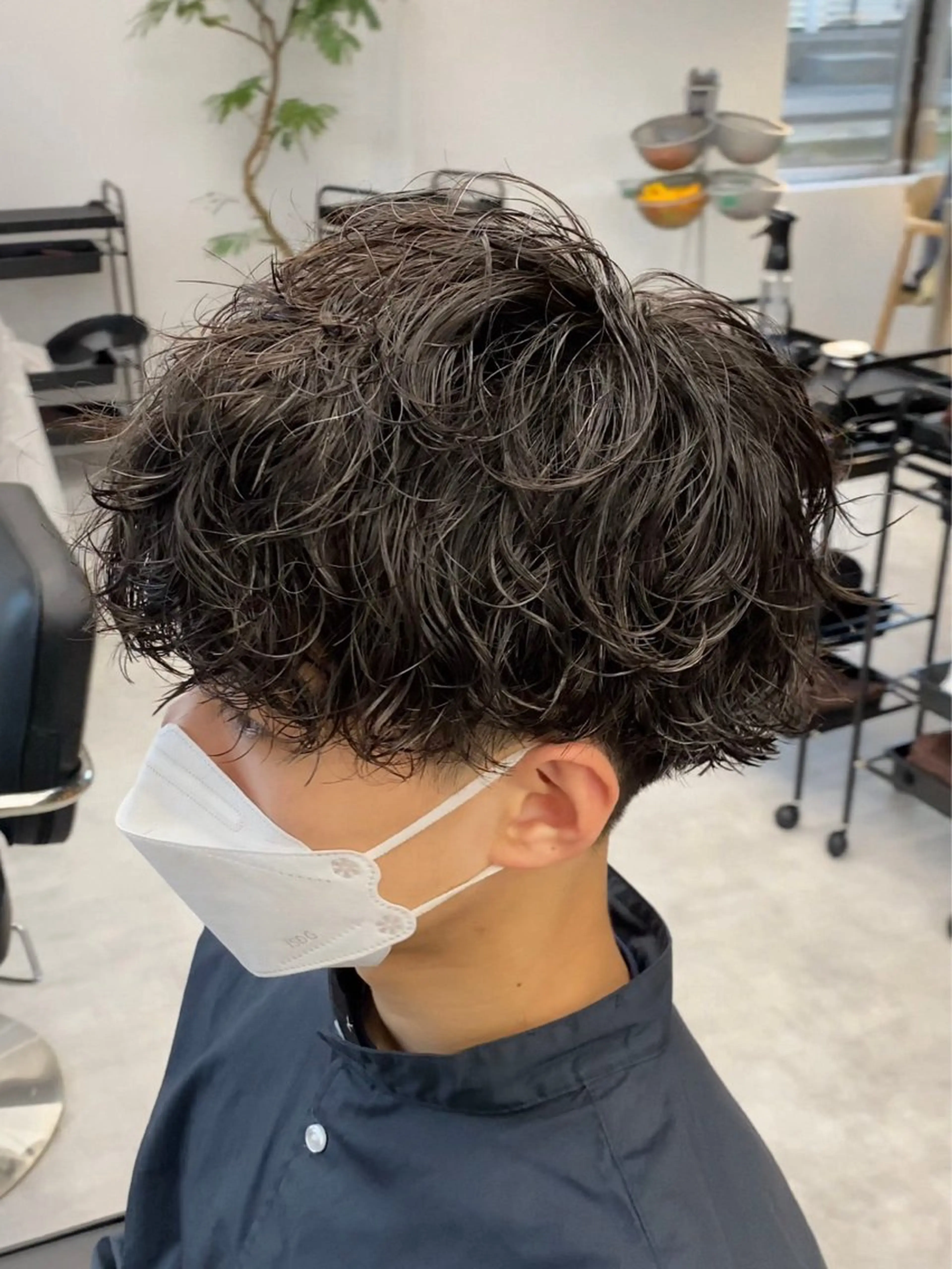 ショート パーマ メンズ カット パーマ メンズパーマ/新潟/ 万代／田崎亮🌟のヘアスタイル