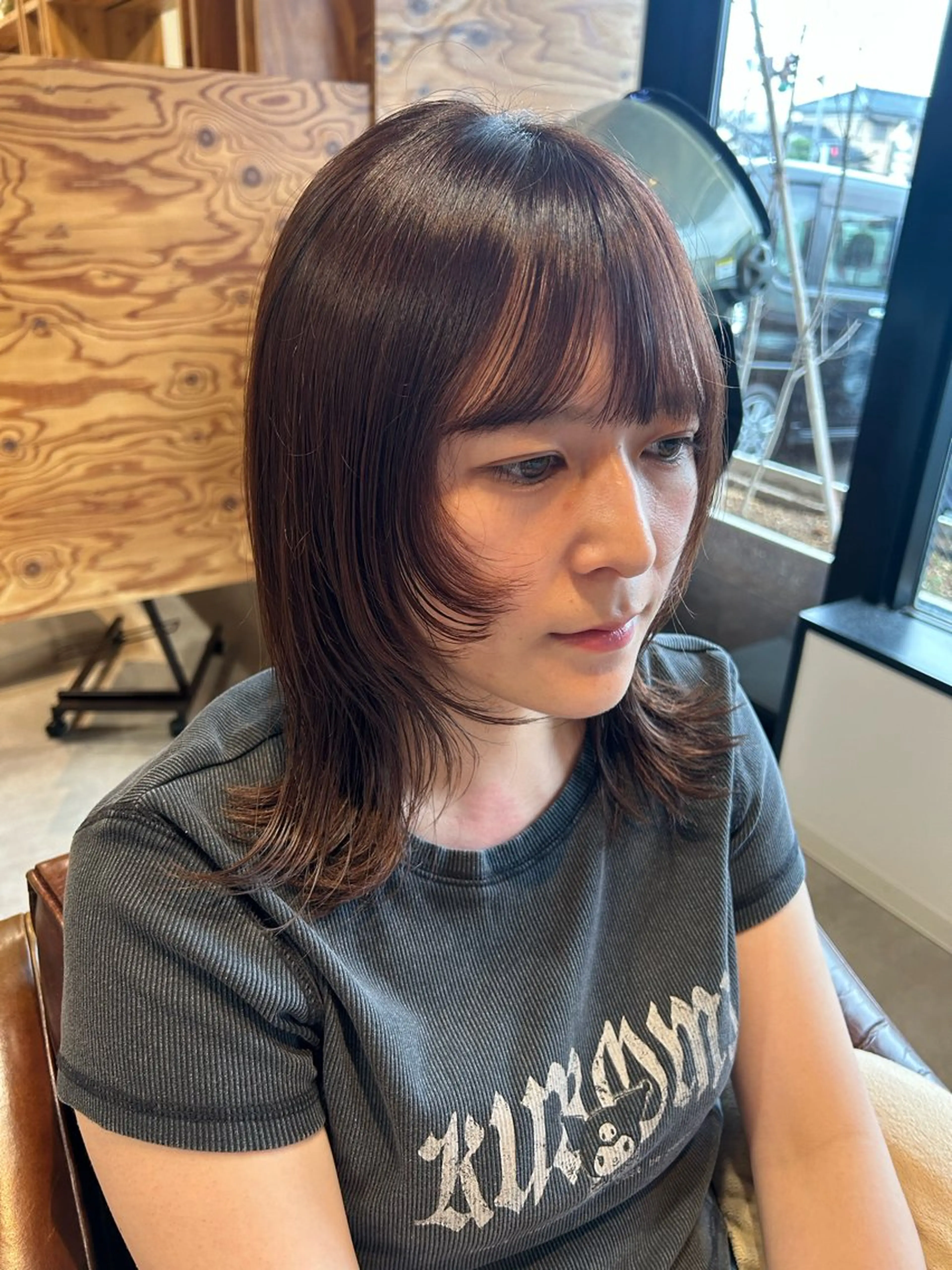 ミディアム レイヤーカット adorable駅南店所属・adorable 樋口円のヘアスタイル