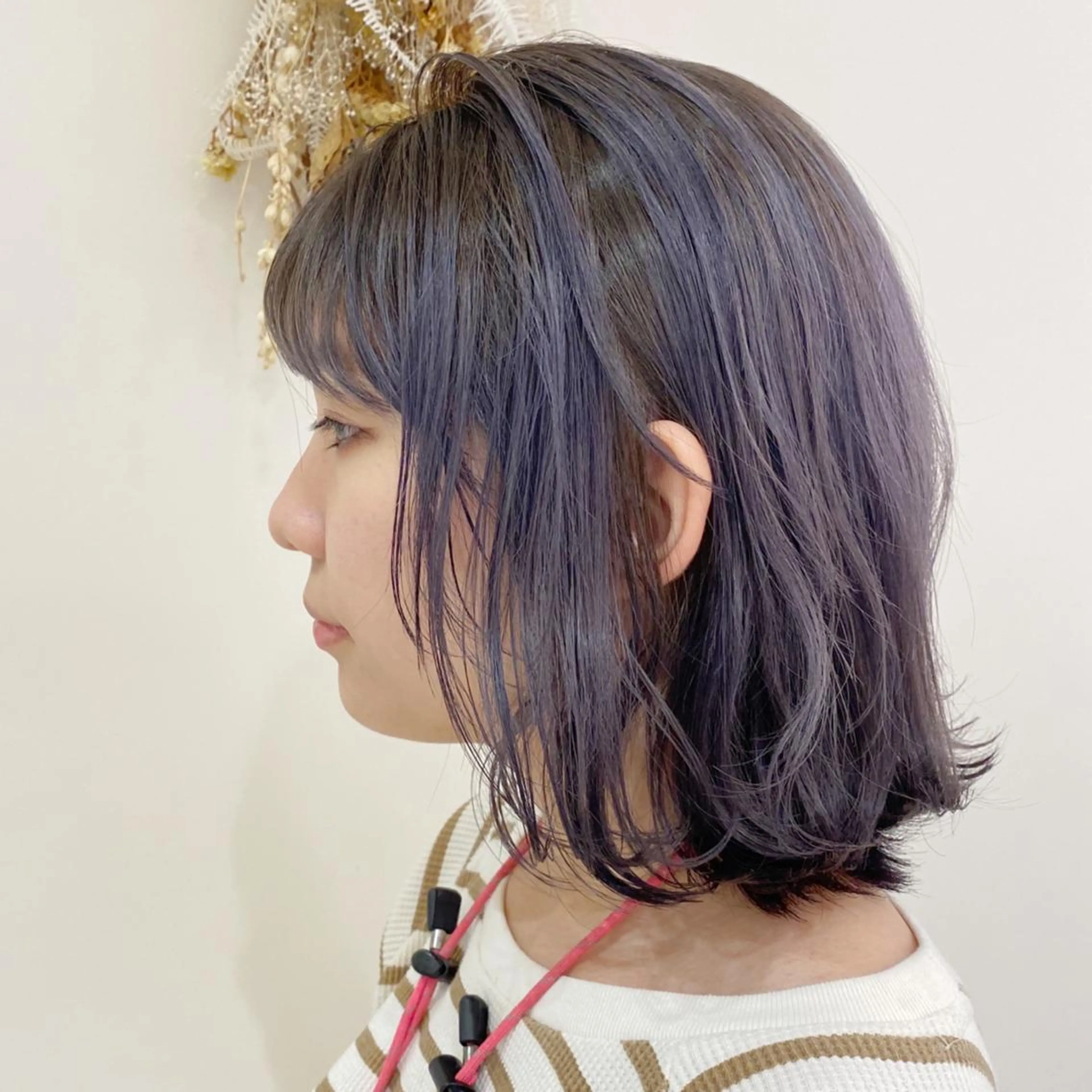 ミディアム カラー 【髪質改善】 梅田　聡のヘアスタイル