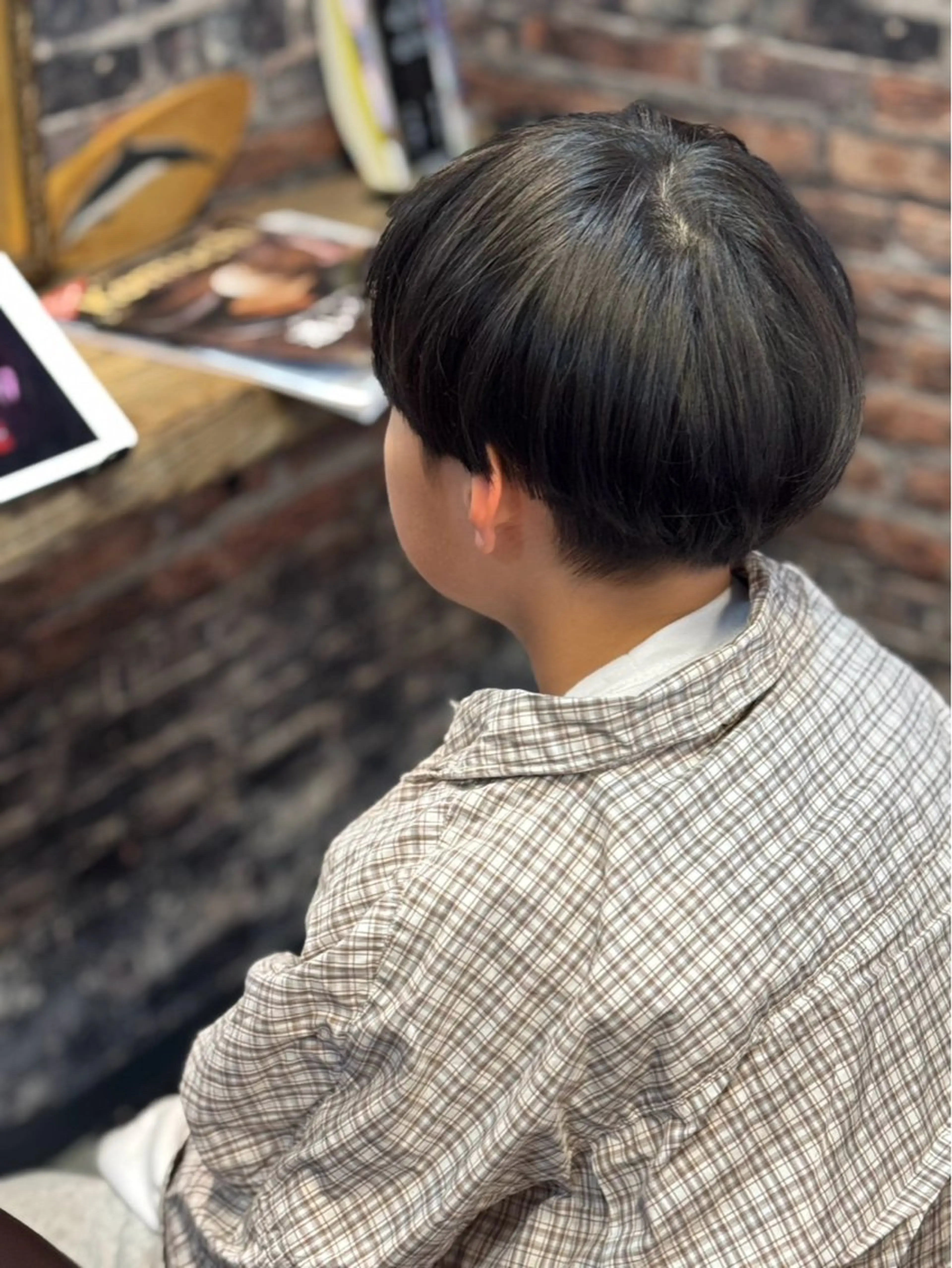 ショート キッズ ショートヘア カット クーペアセック 神田のヘアスタイル