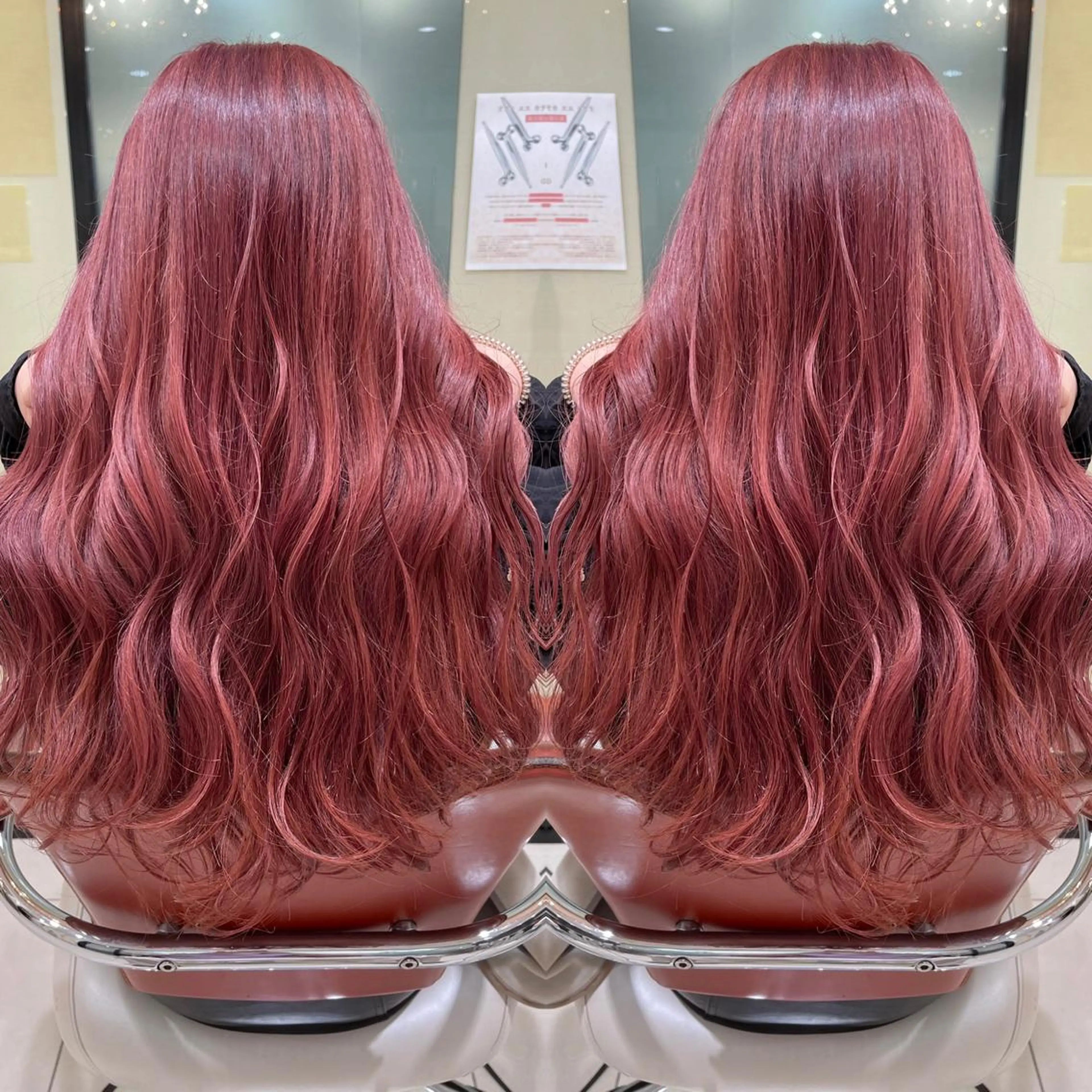 セミロング カット ヘアカラー トリートメント Y Uのヘアスタイル