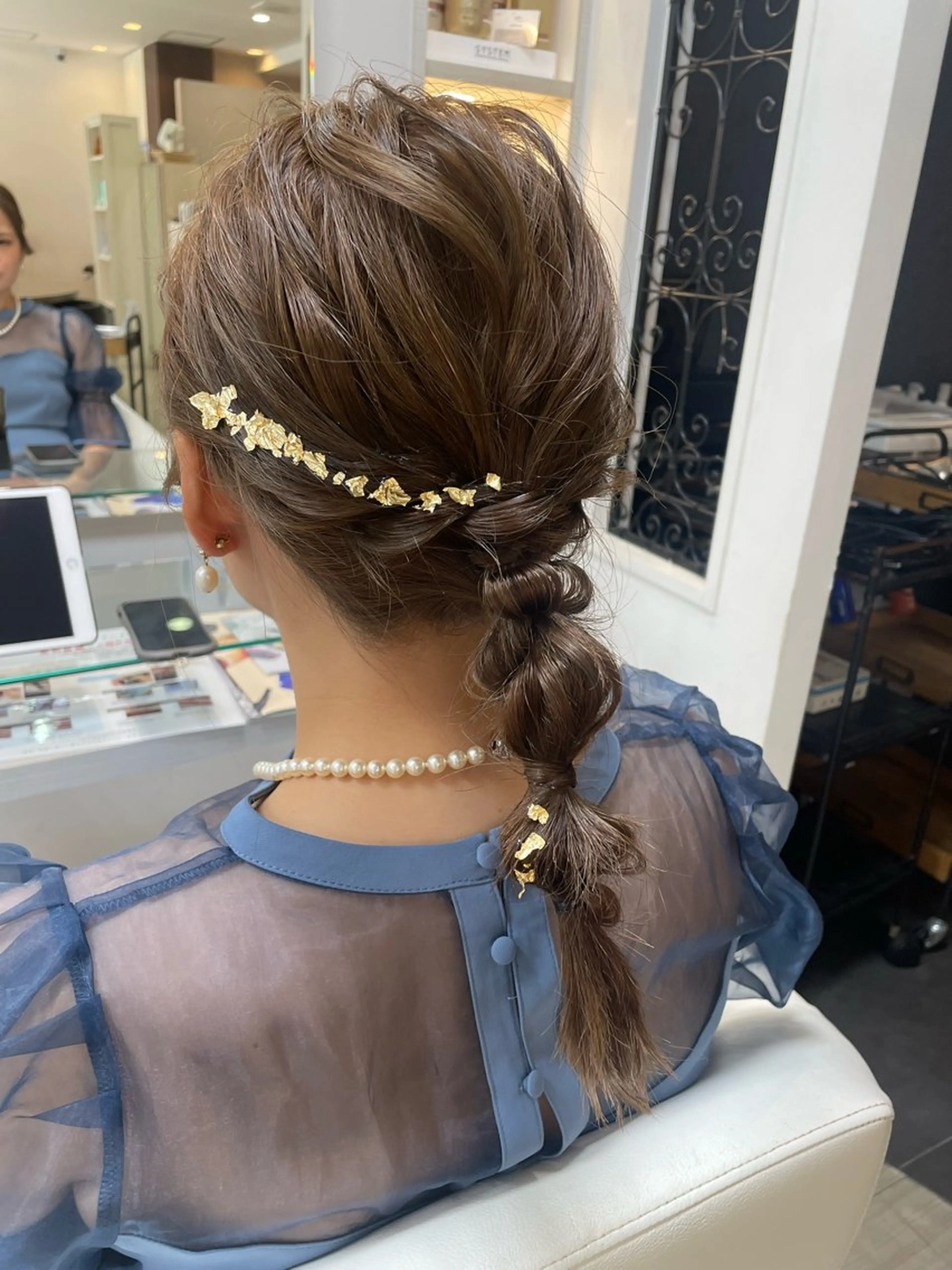 セミロング ヘアセット 園田まい/レイヤーカ ット/透明感カラーのヘアスタイル