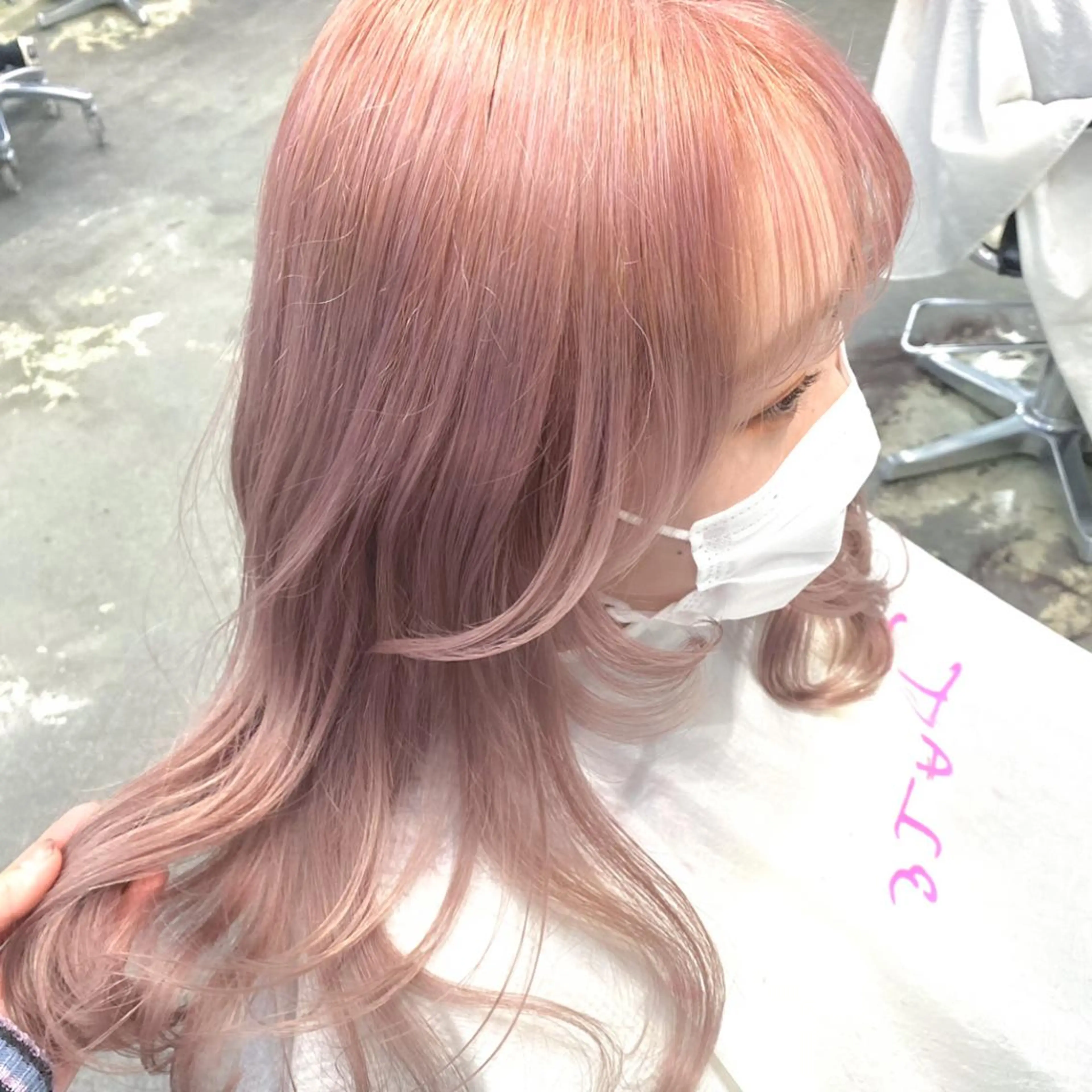 セミロング カラー 💗💗韓国レイヤー yu-ki💗💗のヘアスタイル