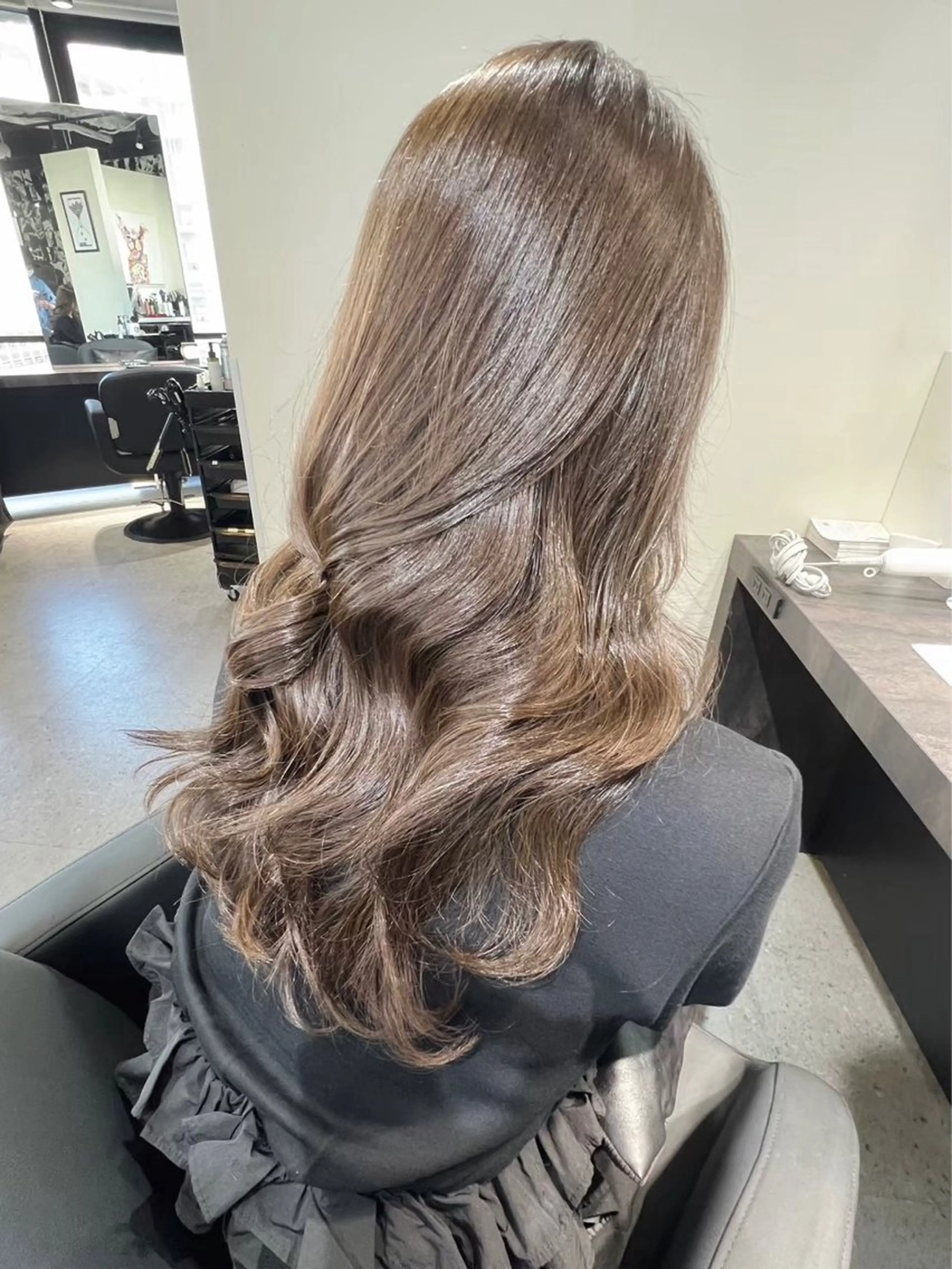 ロング カラー カット ヘアカラー カットモデル募集 島崎　凌のヘアスタイル