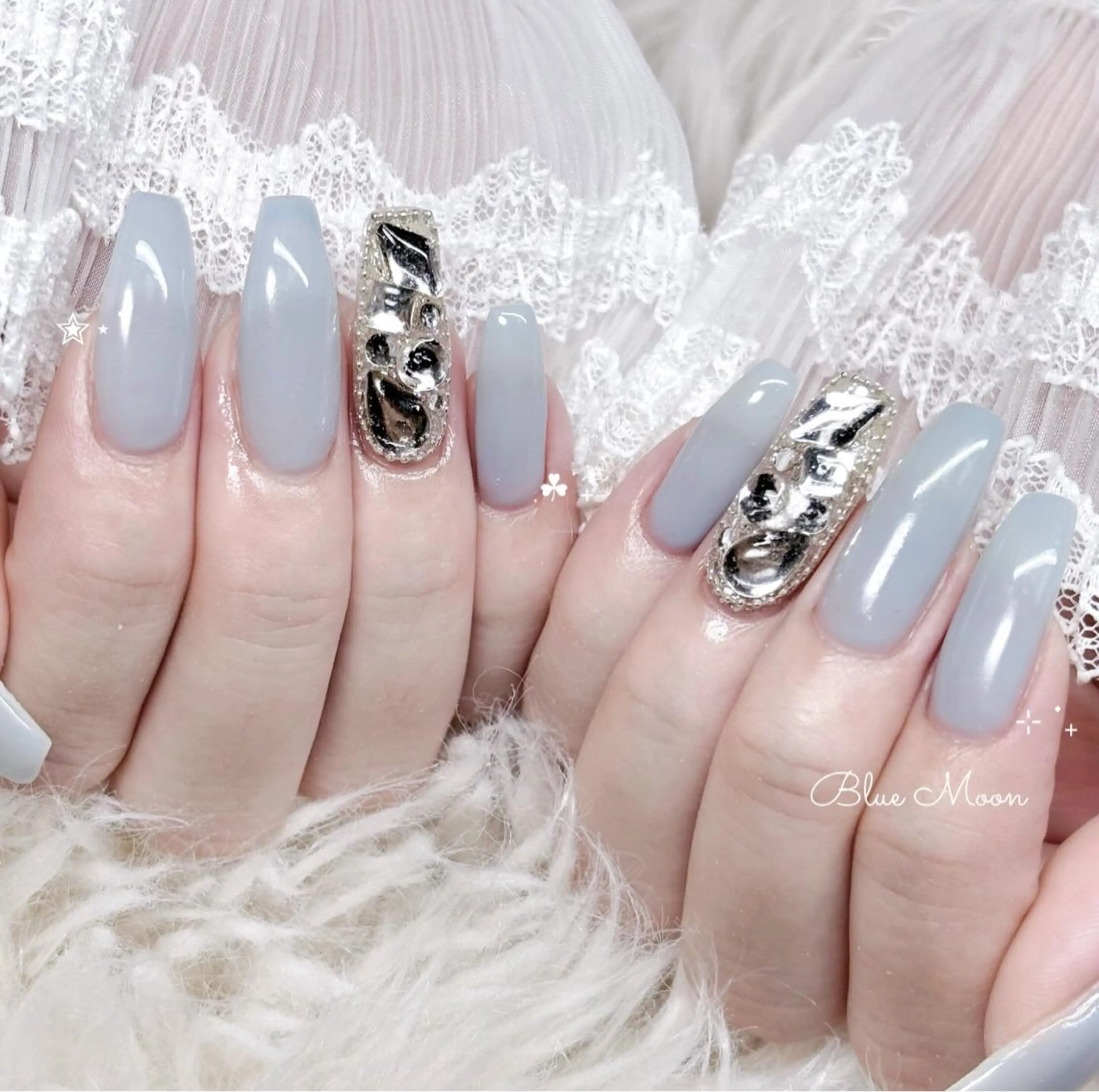 ネイル ハンドネイル フットネイル nail salon Blue Moonのネイルデザイン