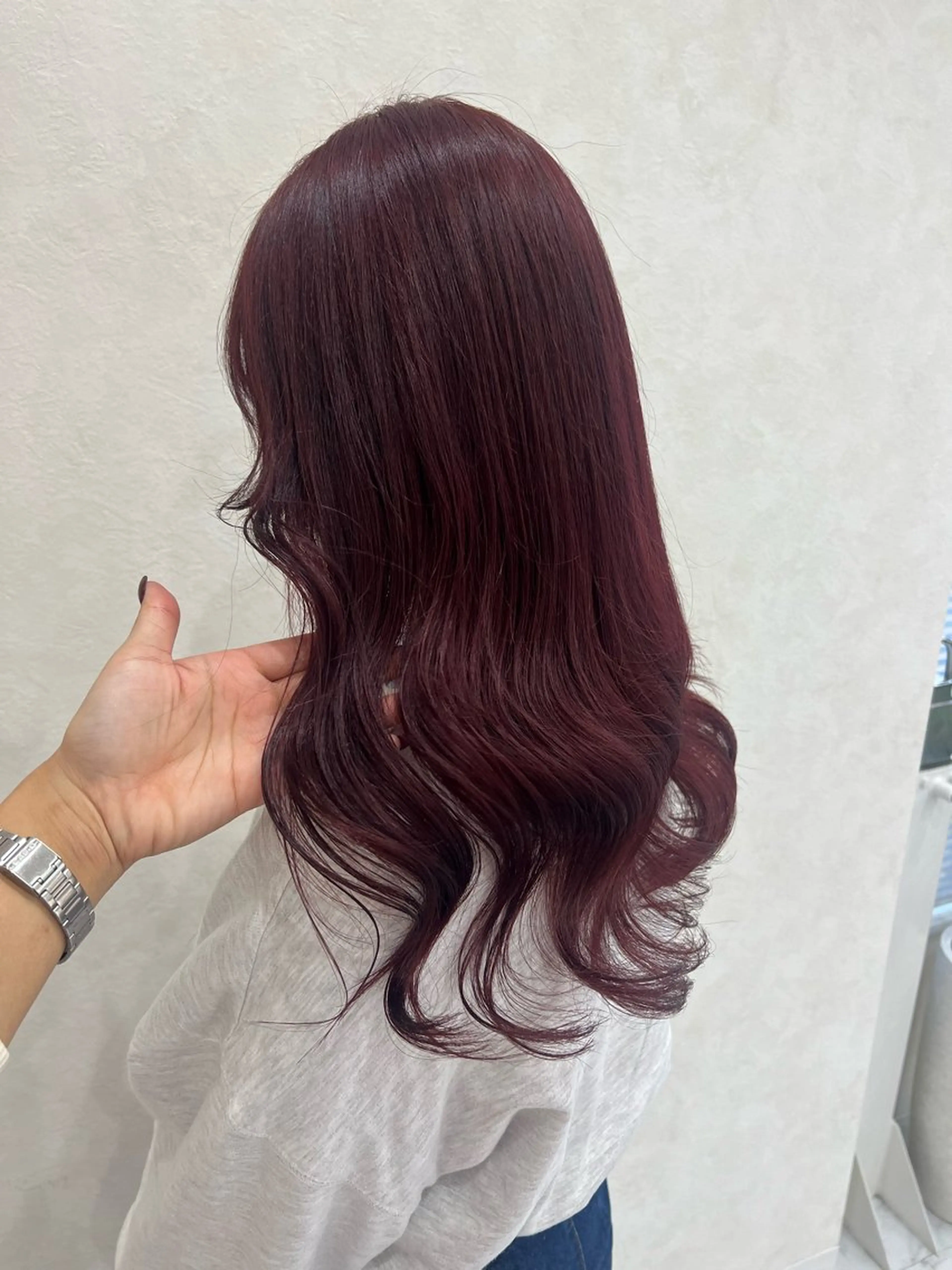 セミロング 韓国風🫧艶カラー 💟ran💟のヘアスタイル
