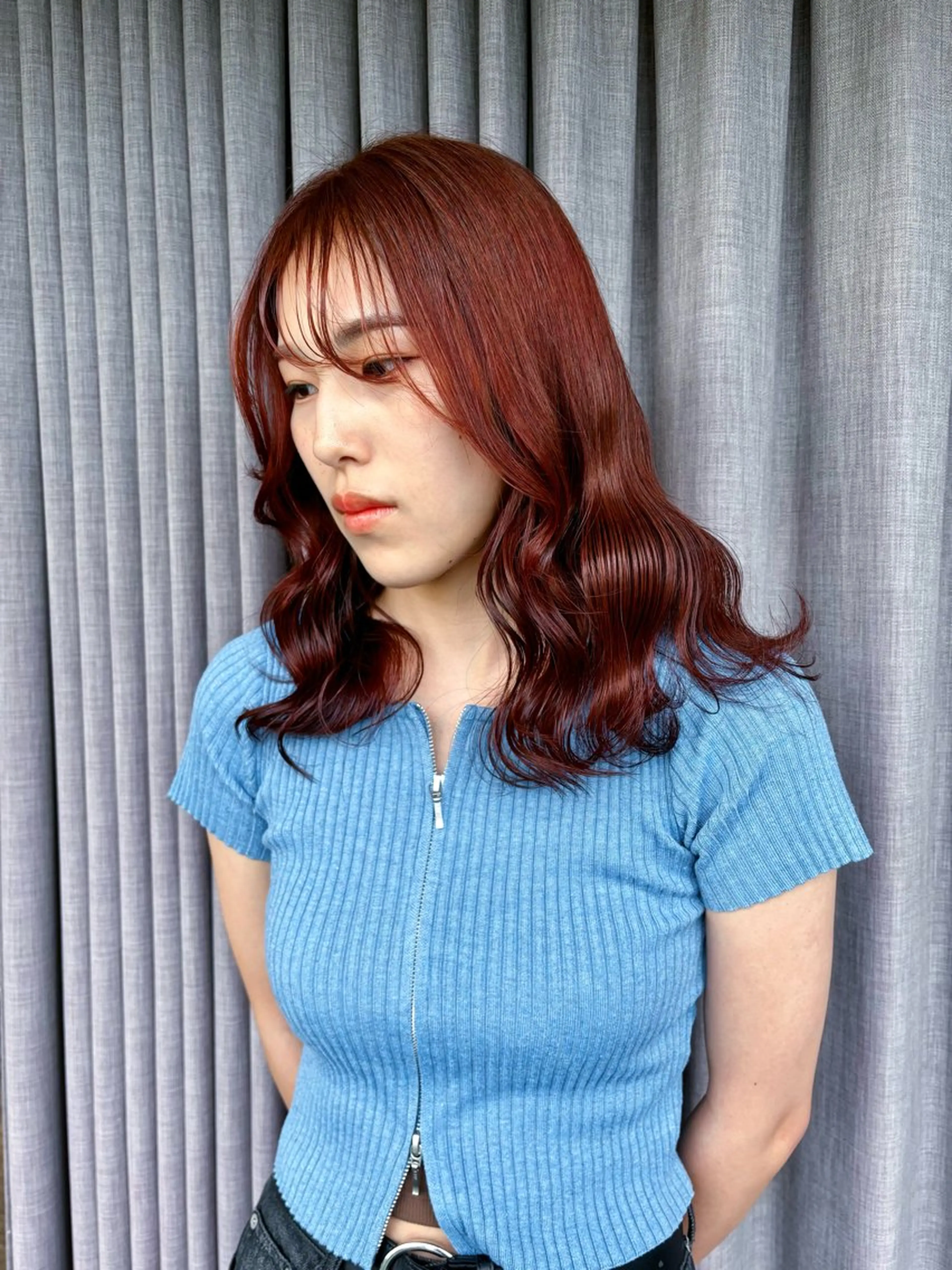 ロング カラー 💫miyu💫デザ インカラー/アレンジのヘアスタイル