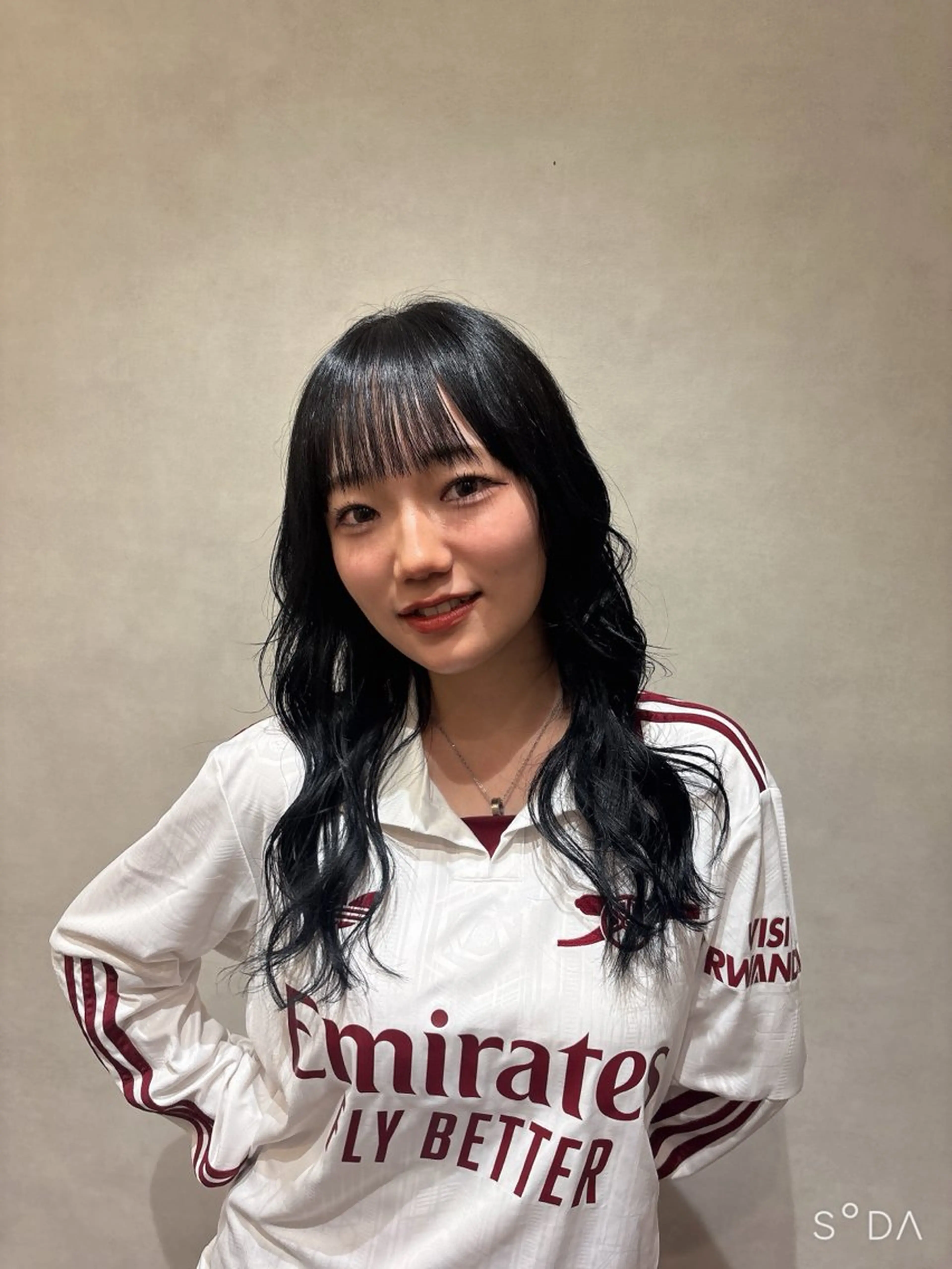 ロング 韓国風ヘア 空閑 永知のヘアスタイル