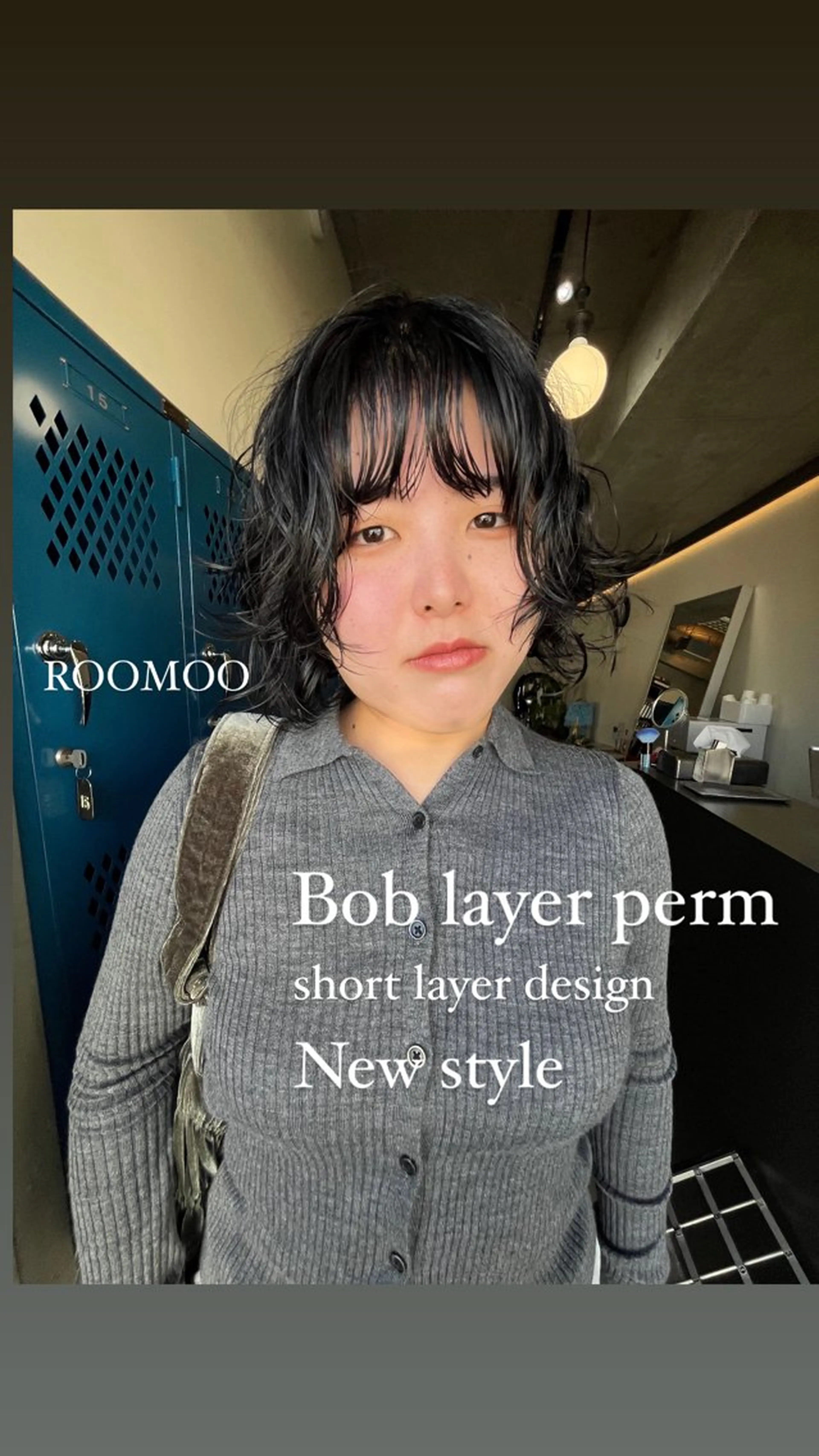 ショート ボブレイヤー ボブ レイヤーカット ショートヘア レイヤーカット\ウル フ　chinatsuのヘアスタイル